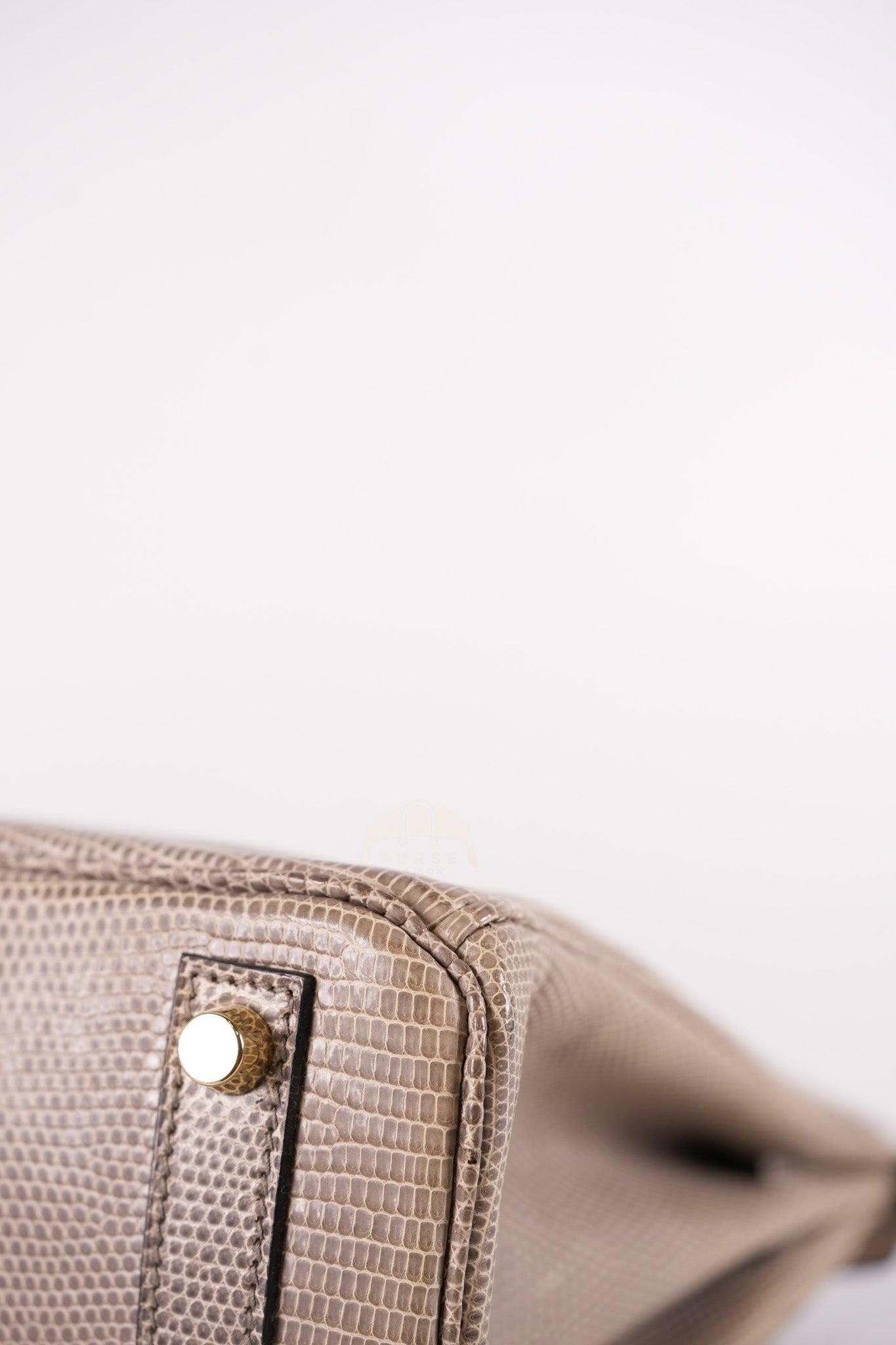 Birkin 25 Lizard Gris Tourterelle Gold hardware Stamp P (2012) | Purse Maison Luxury Bags Shop