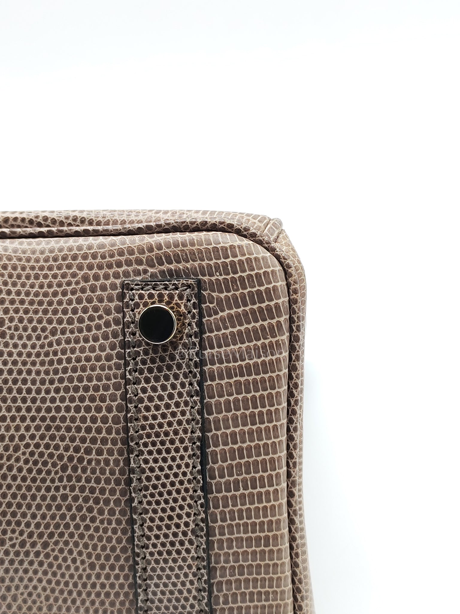Birkin 25 Lizard Gris Tourterelle Gold Hardware Stamp P (2012) | Purse Maison Luxury Bags Shop