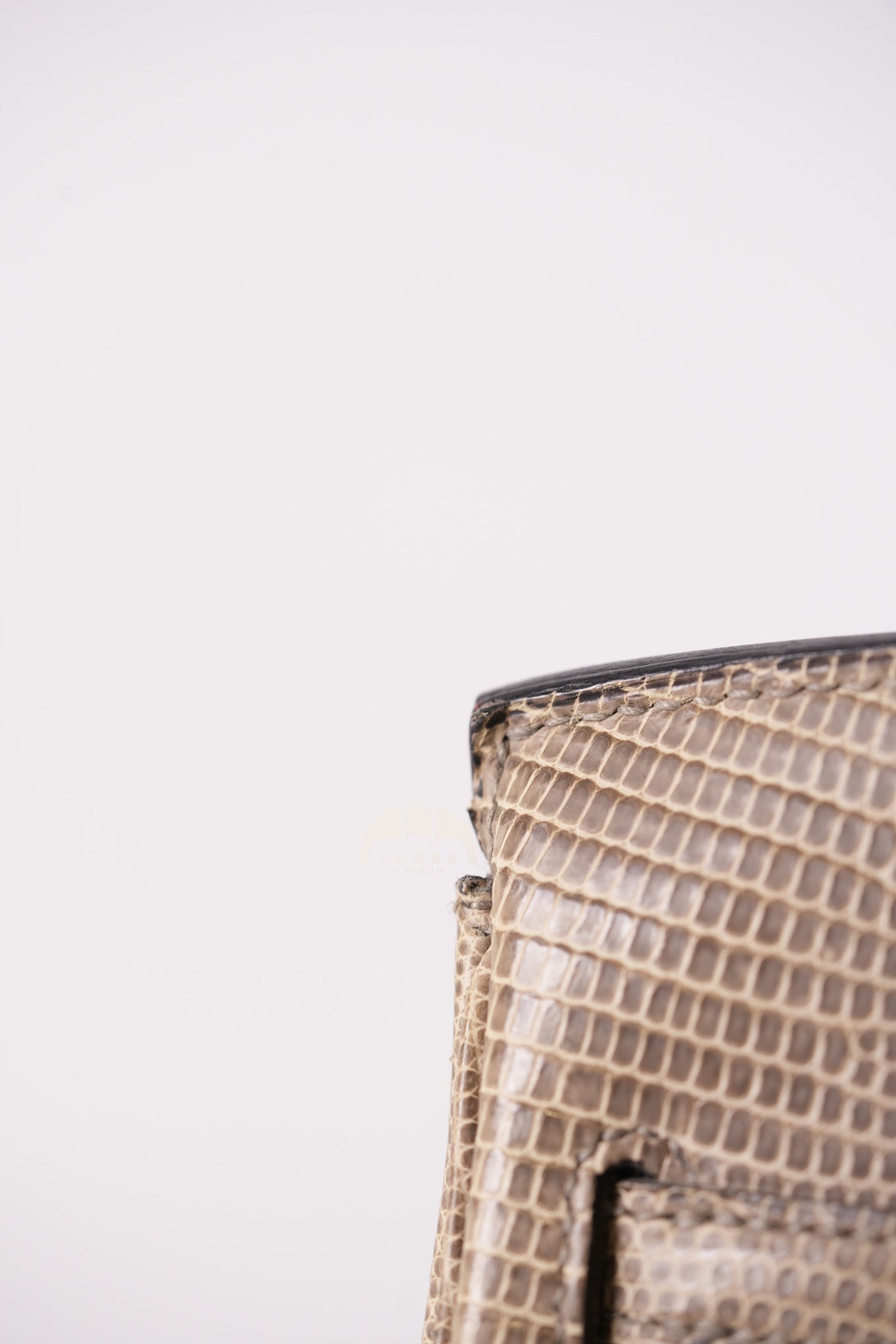 Birkin 25 Lizard Gris Tourterelle Gold hardware Stamp P (2012) | Purse Maison Luxury Bags Shop