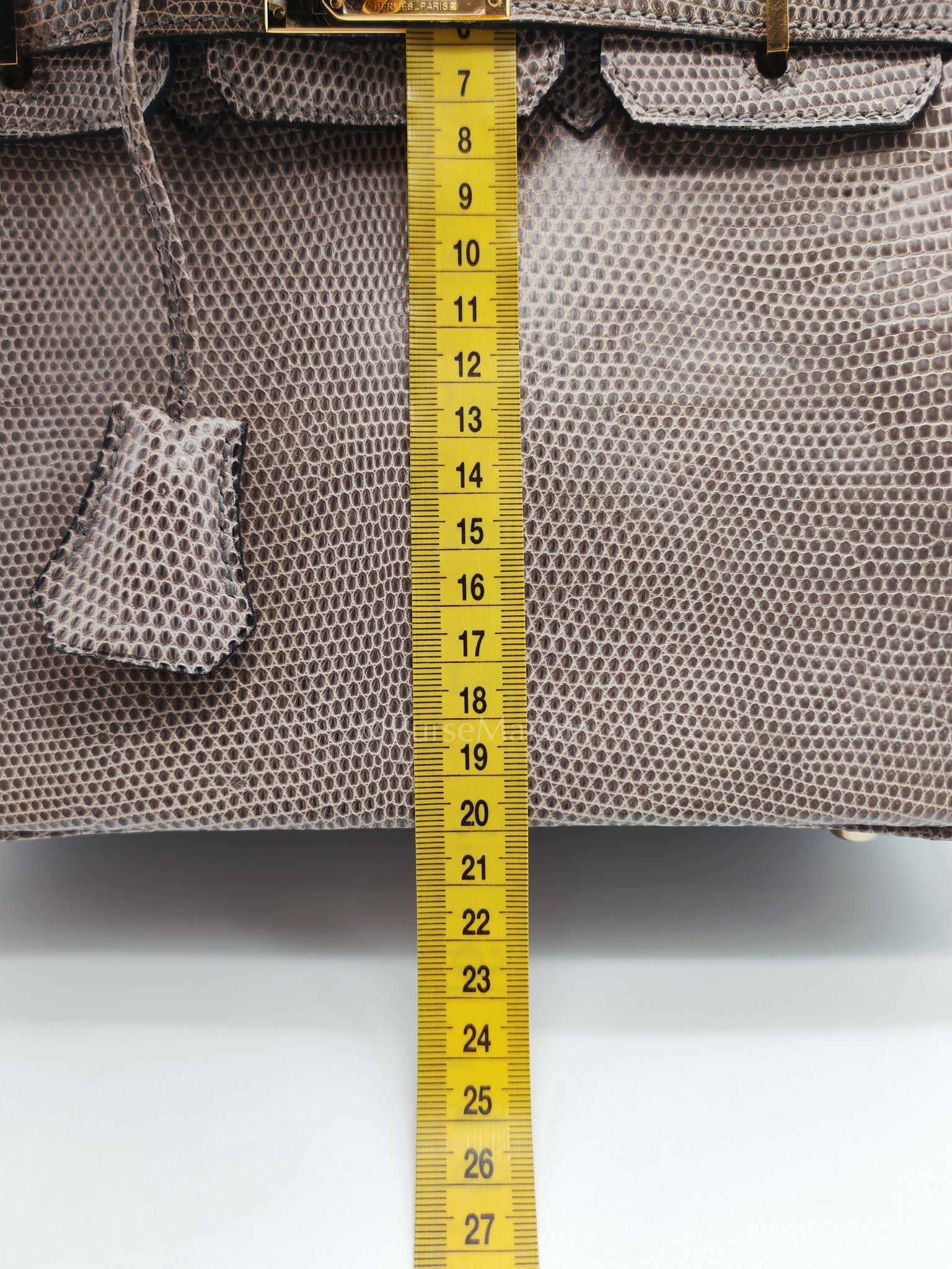 Birkin 25 Lizard Gris Tourterelle Gold Hardware Stamp P (2012) | Purse Maison Luxury Bags Shop