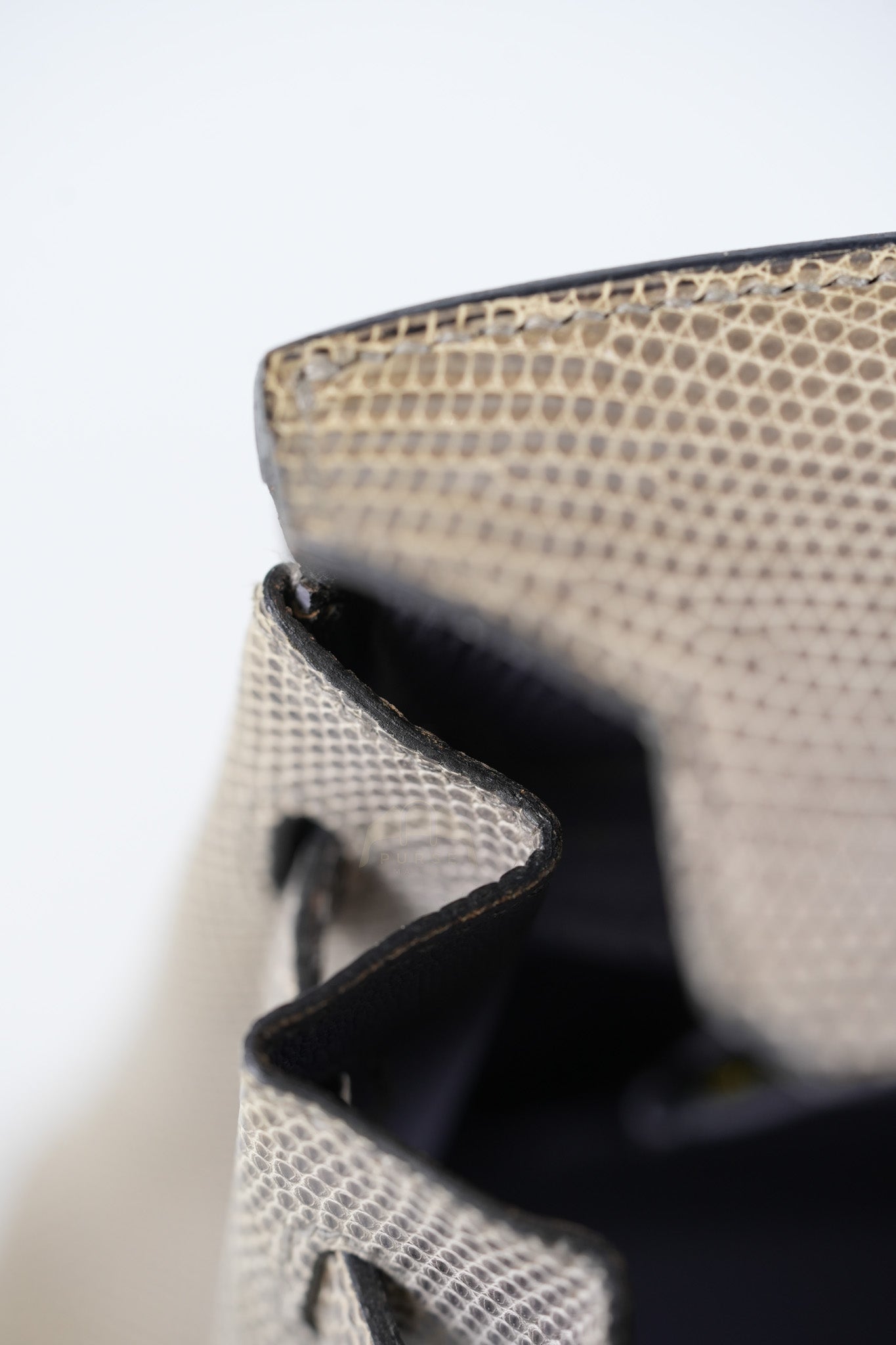 Birkin 25 Lizard Gris Tourterelle Gold hardware Stamp P (2012) | Purse Maison Luxury Bags Shop