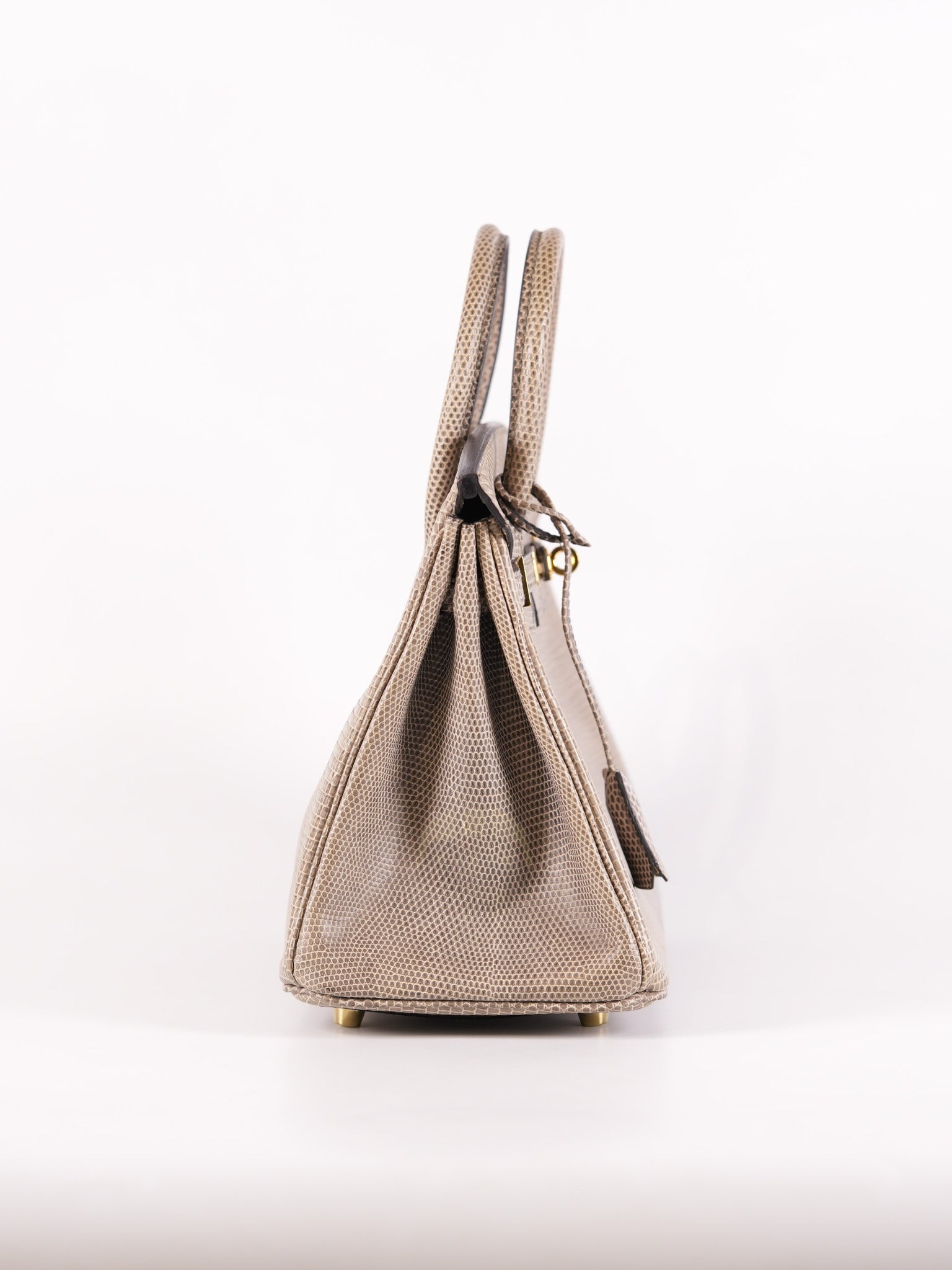 Birkin 25 Lizard Gris Tourterelle Gold hardware Stamp P (2012) | Purse Maison Luxury Bags Shop