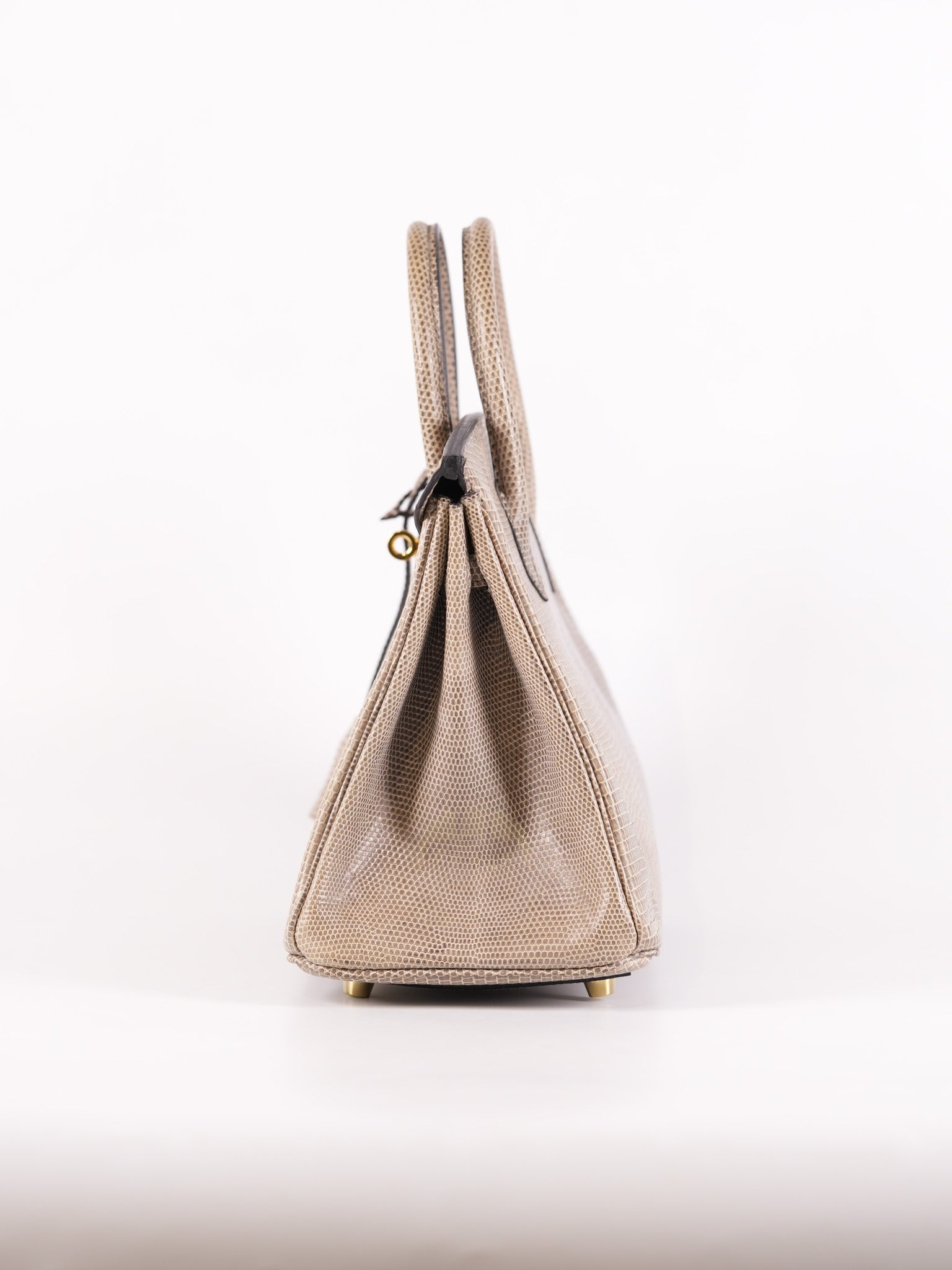 Birkin 25 Lizard Gris Tourterelle Gold hardware Stamp P (2012) | Purse Maison Luxury Bags Shop