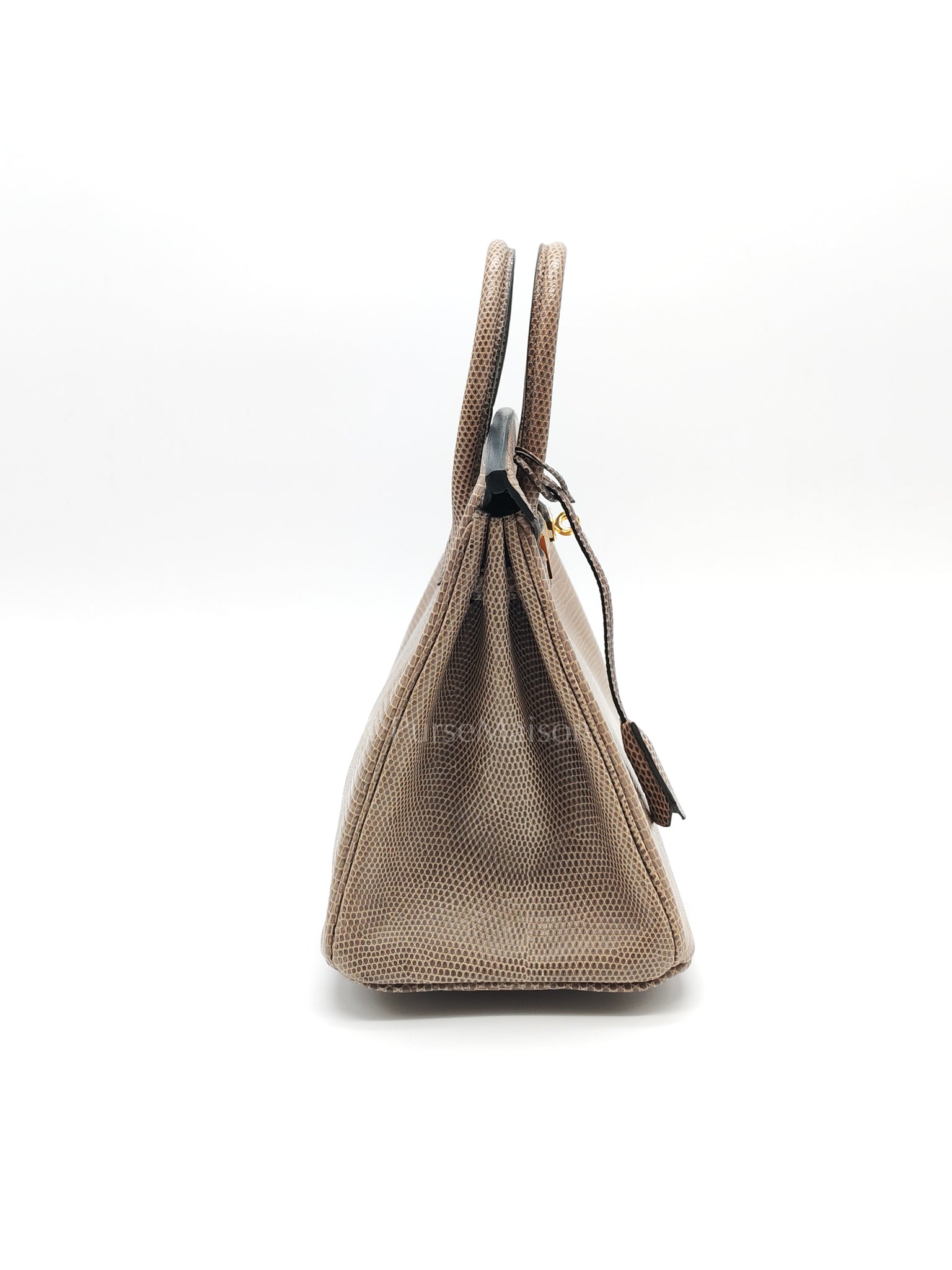 Birkin 25 Lizard Gris Tourterelle Gold Hardware Stamp P (2012) | Purse Maison Luxury Bags Shop