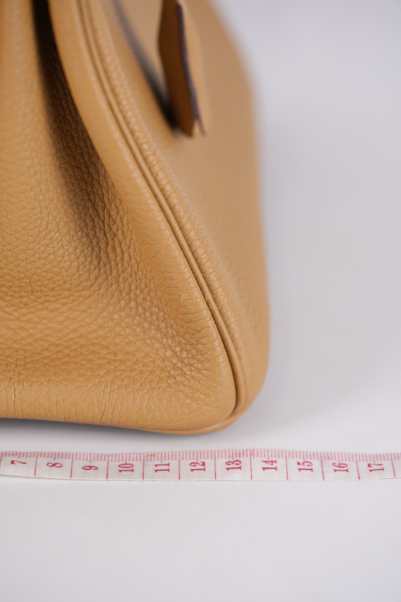 Birkin 25 Retourne in Biscuit Togo Leather and Gold Hardware Stamp U (2022) | Purse Maison Luxury Bags Shop