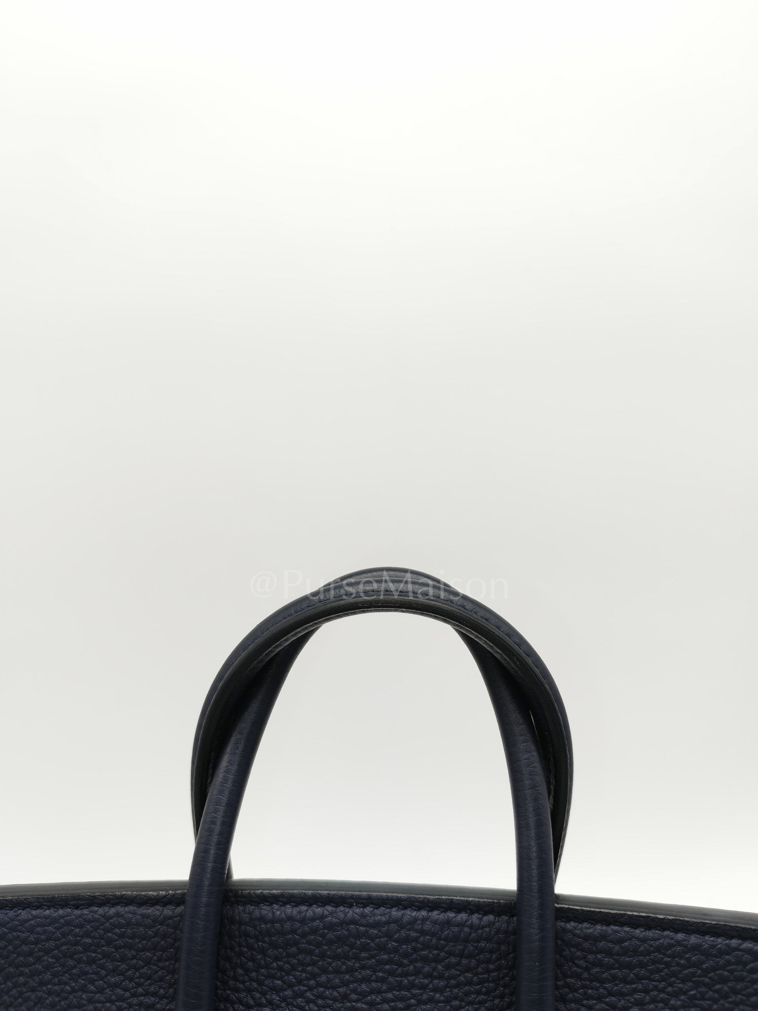 Birkin 25 Retourne in Bleu Nuit Togo Leather & Gold hardware Stamp D (2019) | Purse Maison Luxury Bags Shop