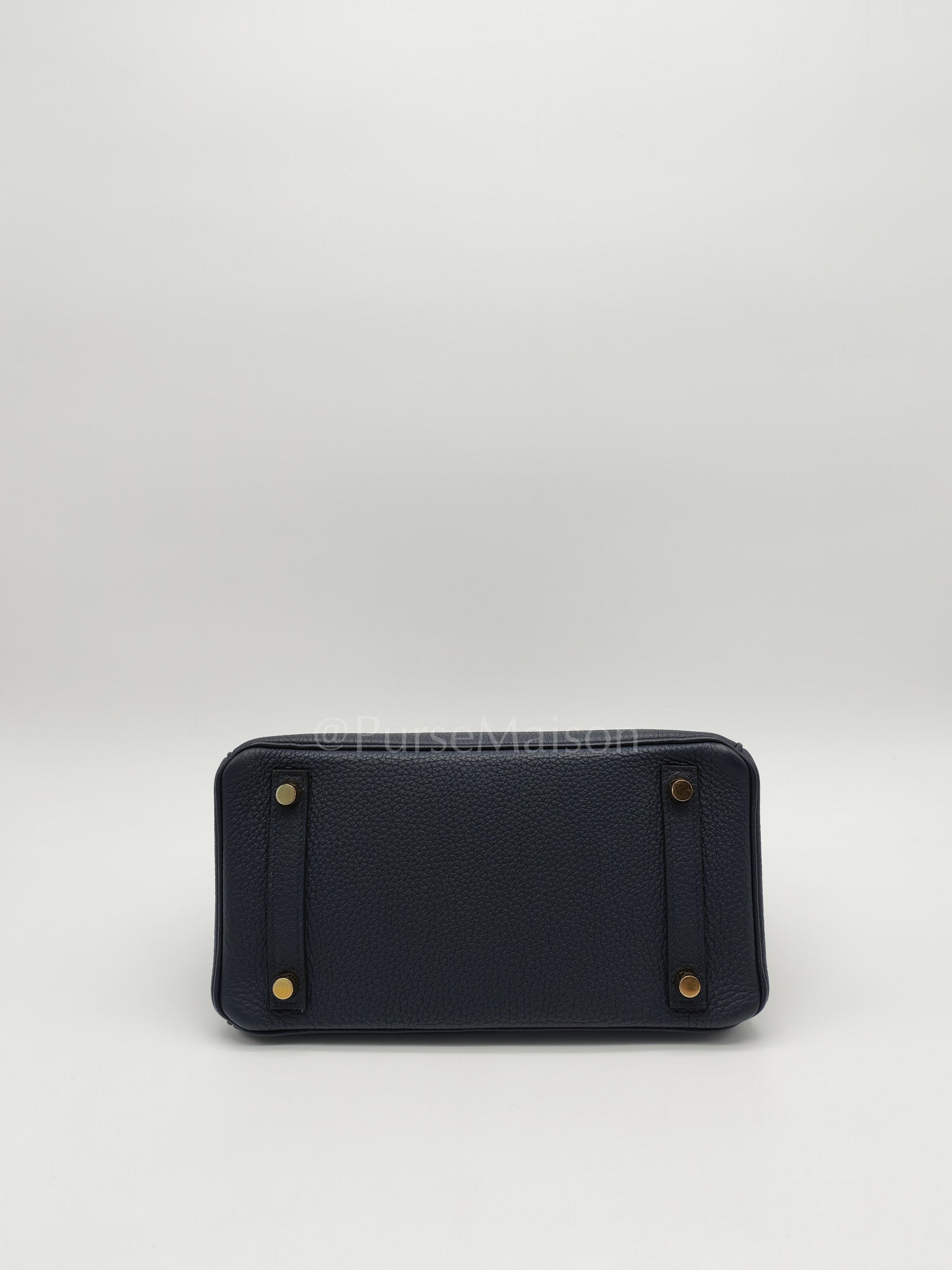 Birkin 25 Retourne in Bleu Nuit Togo Leather & Gold hardware Stamp D (2019) | Purse Maison Luxury Bags Shop