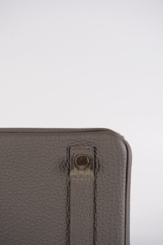 Birkin 25 Retourne in Etain Togo Leather and Gold Hardware Stamp D (2019) | Purse Maison Luxury Bags Shop