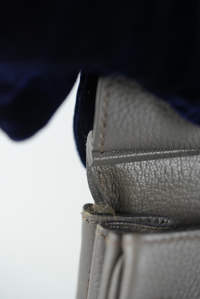 Birkin 25 Retourne in Etain Togo Leather and Gold Hardware Stamp D (2019) | Purse Maison Luxury Bags Shop