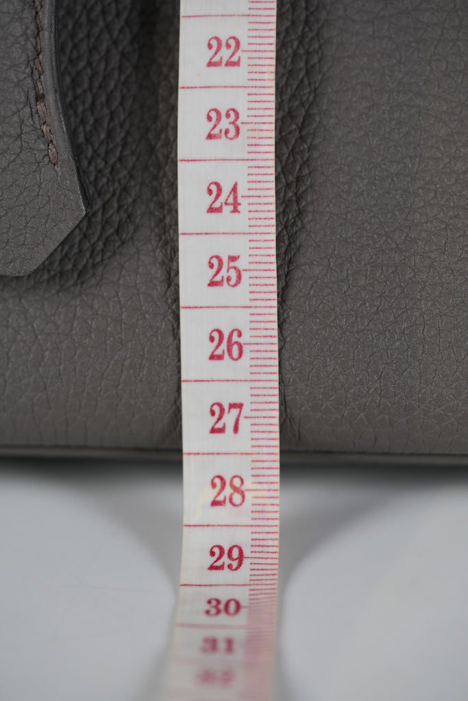 Birkin 25 Retourne in Etain Togo Leather and Gold Hardware Stamp D (2019) | Purse Maison Luxury Bags Shop