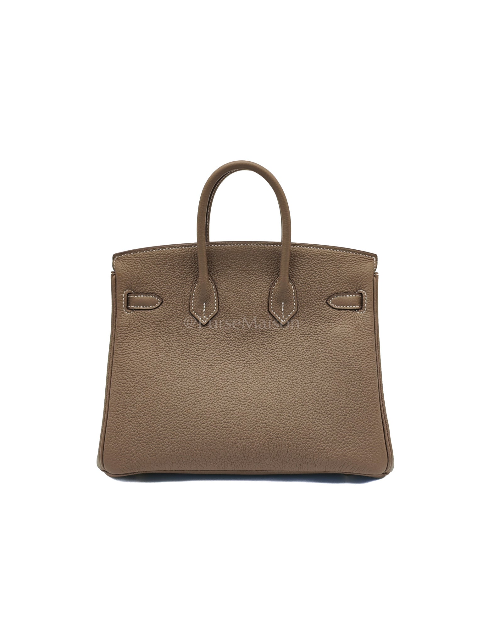 Birkin 25 Retourne in Etoupe Togo Leather and Gold Hardware Stamp W (2024) | Purse Maison Luxury Bags Shop