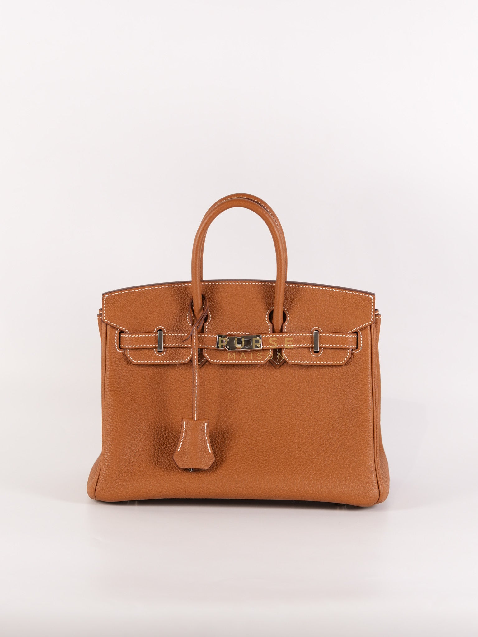 Birkin 25 Retourne in Gold Togo Leather and Palladium Hardware Stamp Y (2020) | Purse Maison Luxury Bags Shop