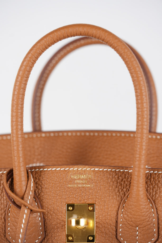Birkin 25 Retourne in Gold Togo Leather & Gold Hardware Stamp K(2025) | Purse Maison Luxury Bags Shop