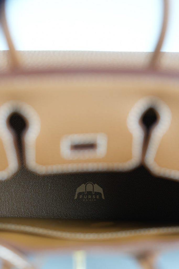 Birkin 25 Retourne in Gold Togo Leather & Gold Hardware Stamp K(2025) | Purse Maison Luxury Bags Shop