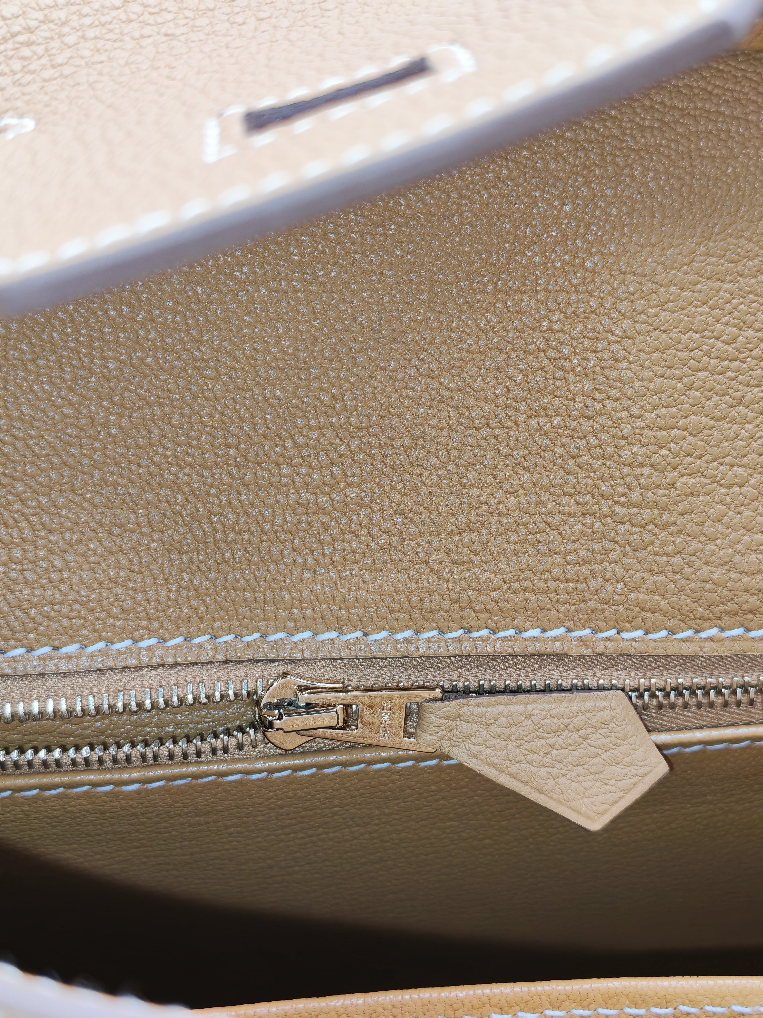 Birkin 25 Retourne in Sesame Togo Leather and Gold Hardware Stamp K (2025) | Purse Maison Luxury Bags Shop