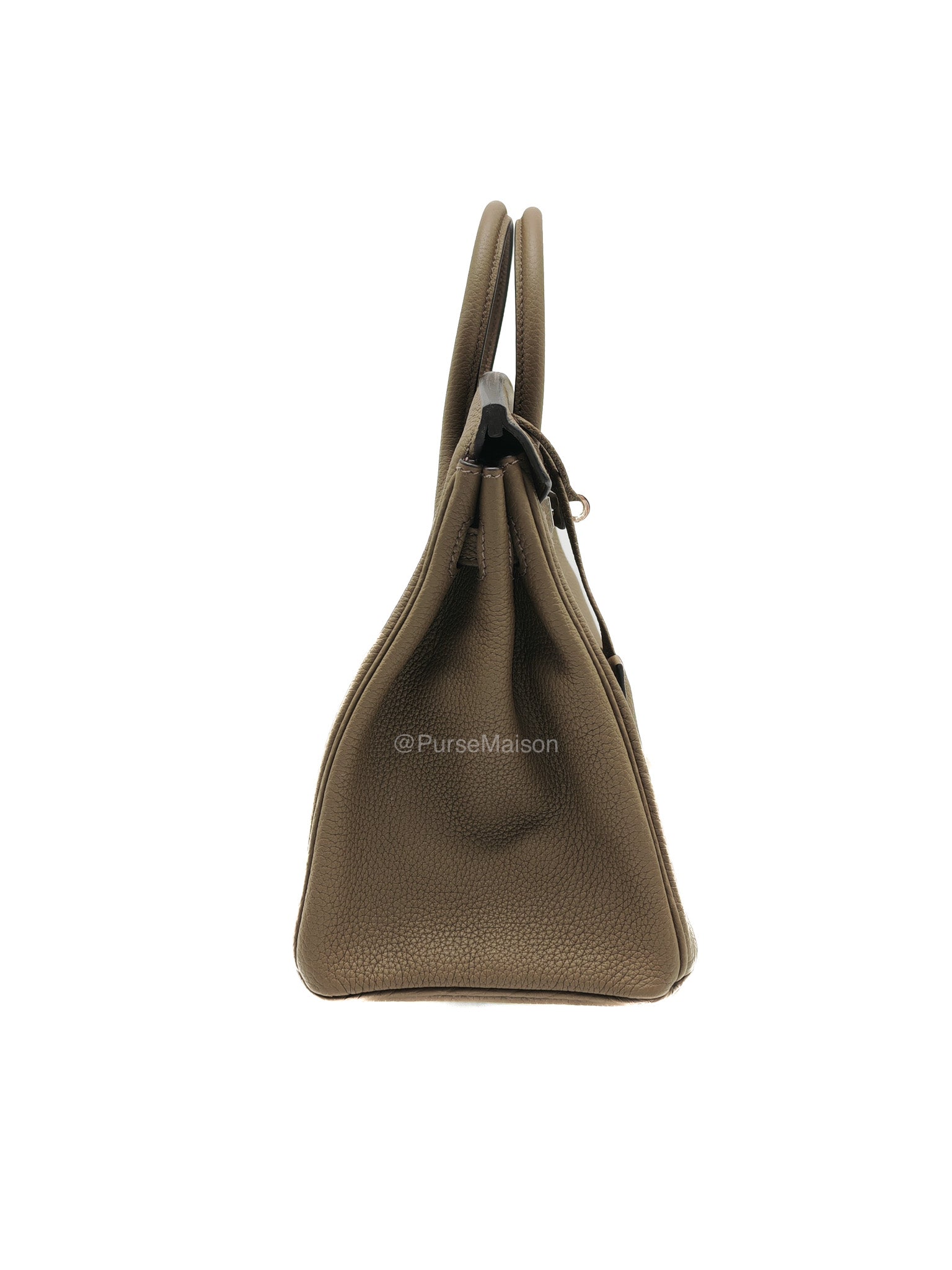 Birkin 25 Retourne in Toundra Togo Leather Palladium Hardware Stamp B(2023) | Purse Maison Luxury Bags Shop