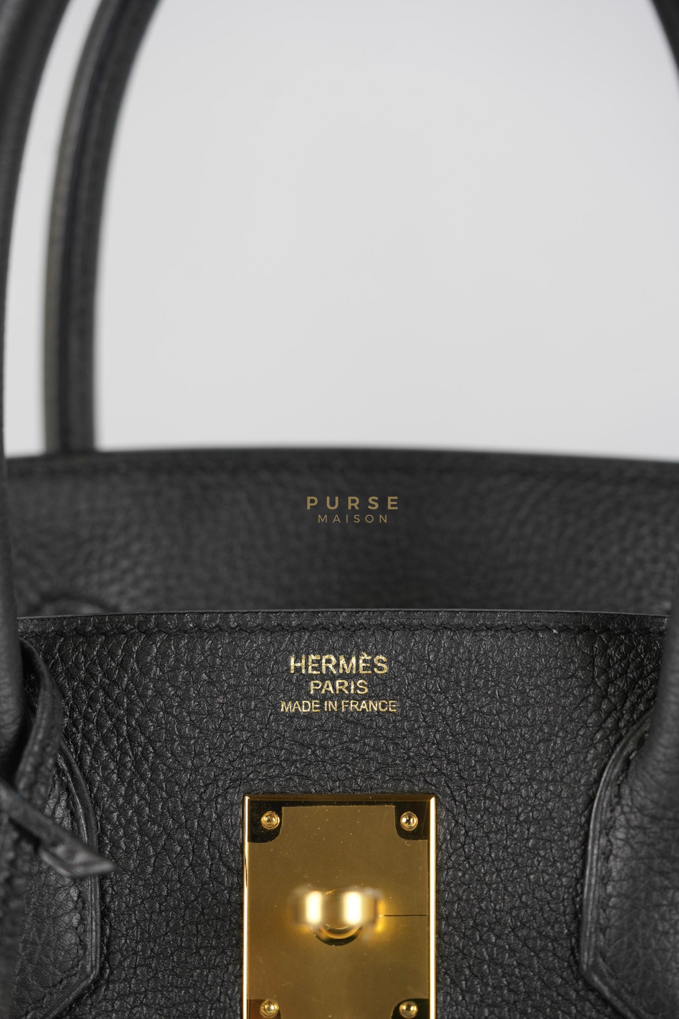 Birkin 30 Black Togo Leather in Gold Hardware Stamp A (2017) | Purse Maison Luxury Bags Shop