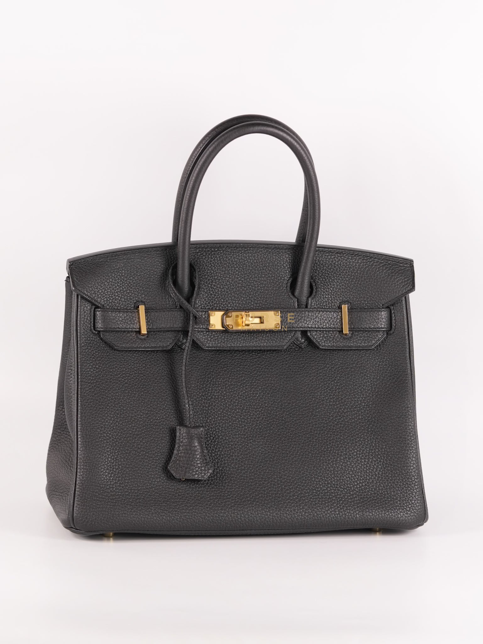 Birkin 30 Black Togo Leather in Gold Hardware Stamp A (2017) | Purse Maison Luxury Bags Shop