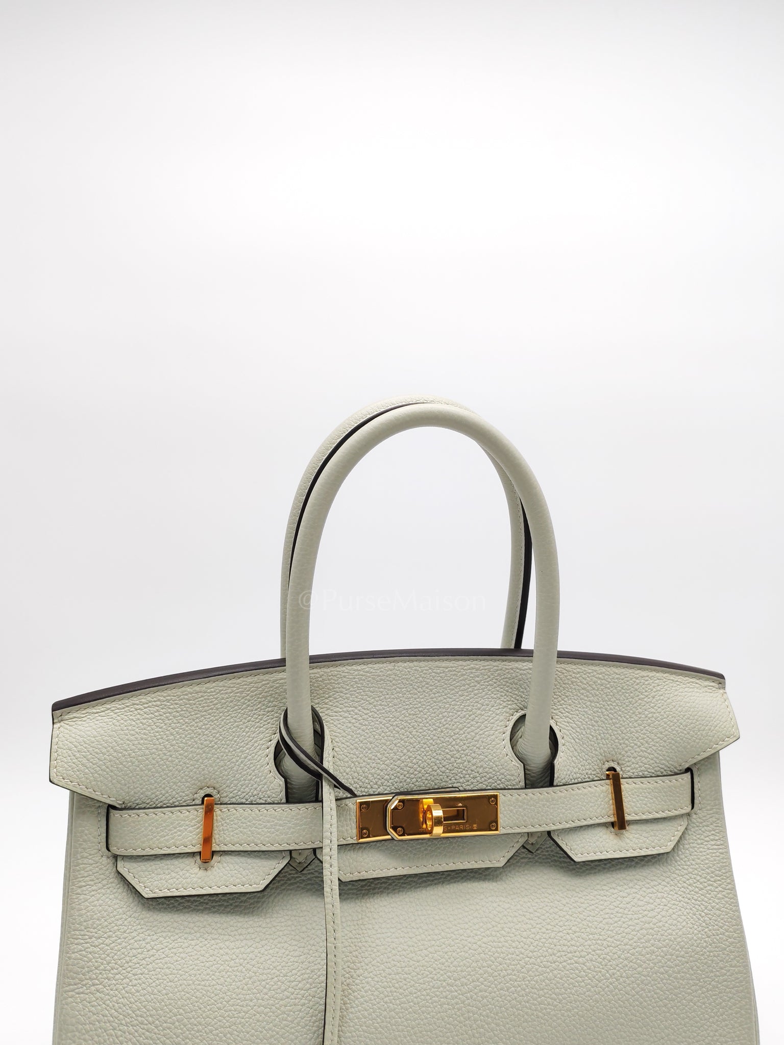 Birkin 30 Gris Neve Togo Leather in Gold Hardware Stamp B(2023) | Purse Maison Luxury Bags Shop