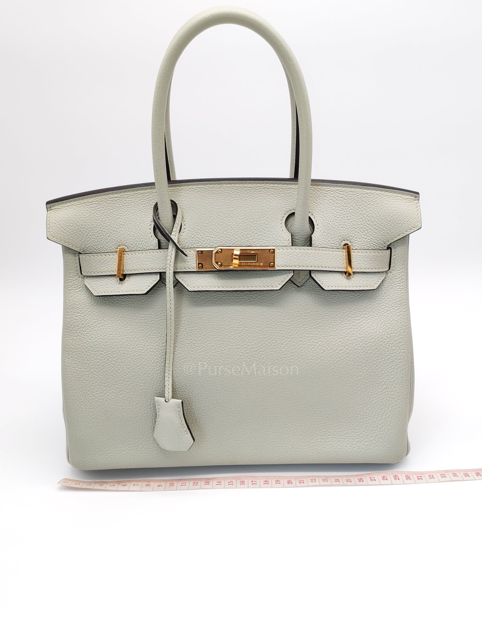 Birkin 30 Gris Neve Togo Leather in Gold Hardware Stamp B(2023) | Purse Maison Luxury Bags Shop