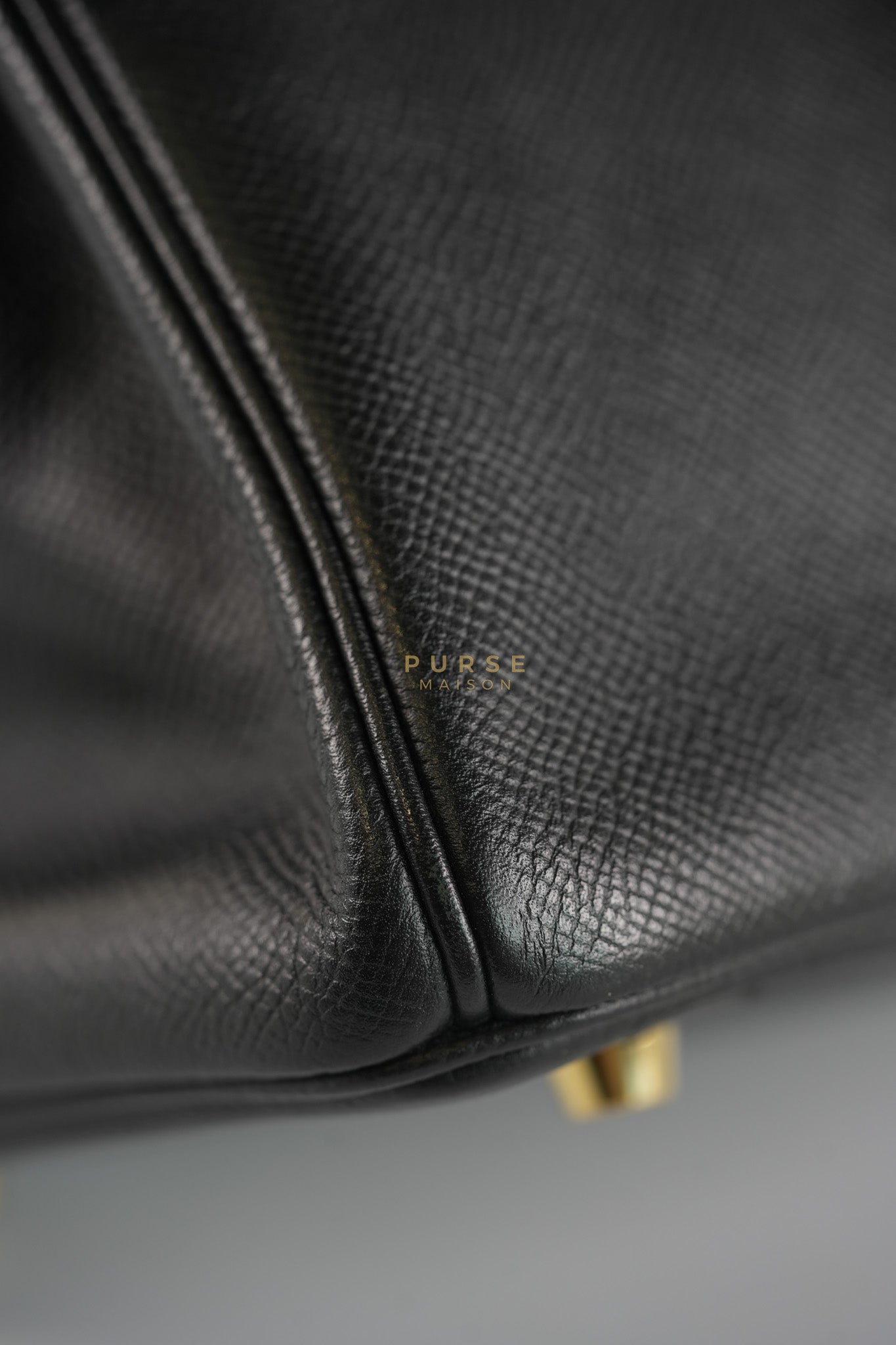 Birkin 30 in Black Epsom Leather and Gold Hardware Stamp A (2017) | Purse Maison Luxury Bags Shop