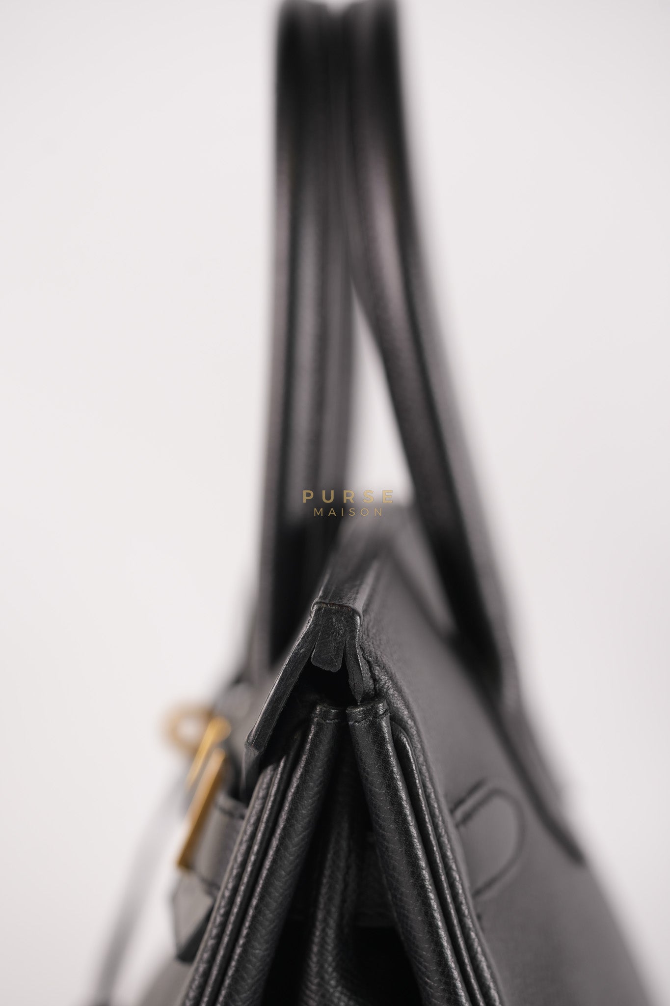 Birkin 30 in Black Epsom Leather and Gold Hardware Stamp A (2017) | Purse Maison Luxury Bags Shop