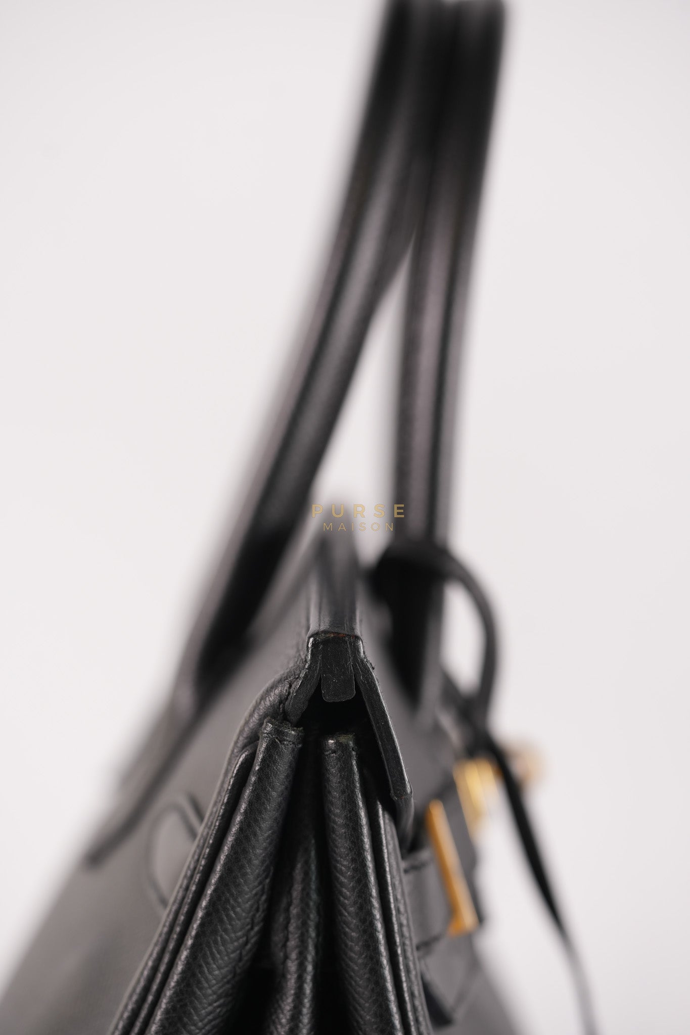 Birkin 30 in Black Epsom Leather and Gold Hardware Stamp A (2017) | Purse Maison Luxury Bags Shop