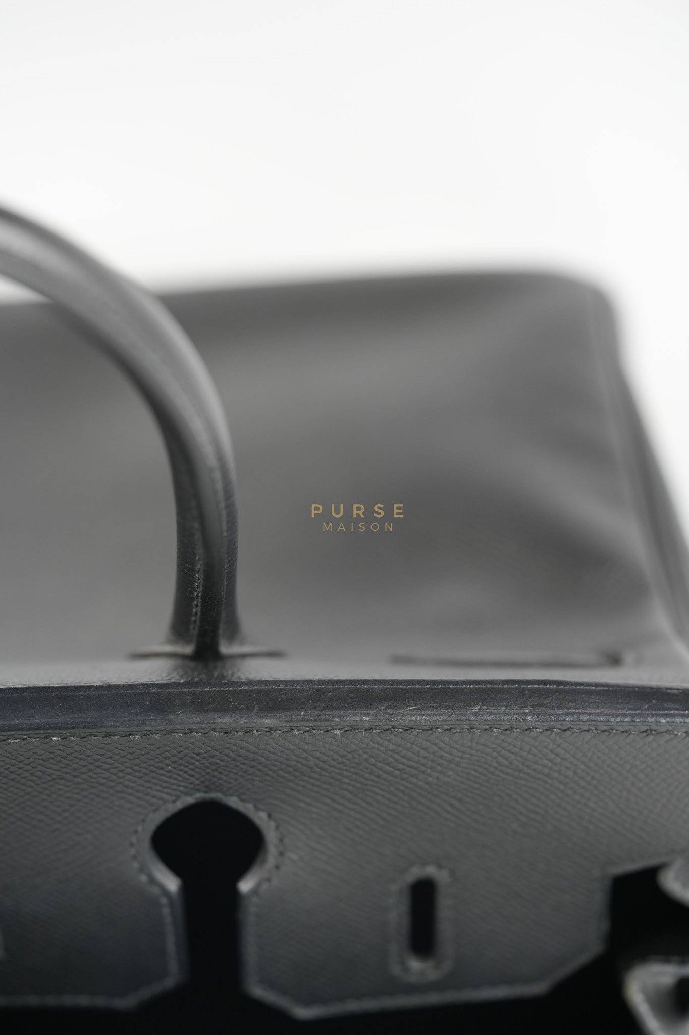 Birkin 30 in Black Epsom Leather and Gold Hardware Stamp A (2017) | Purse Maison Luxury Bags Shop