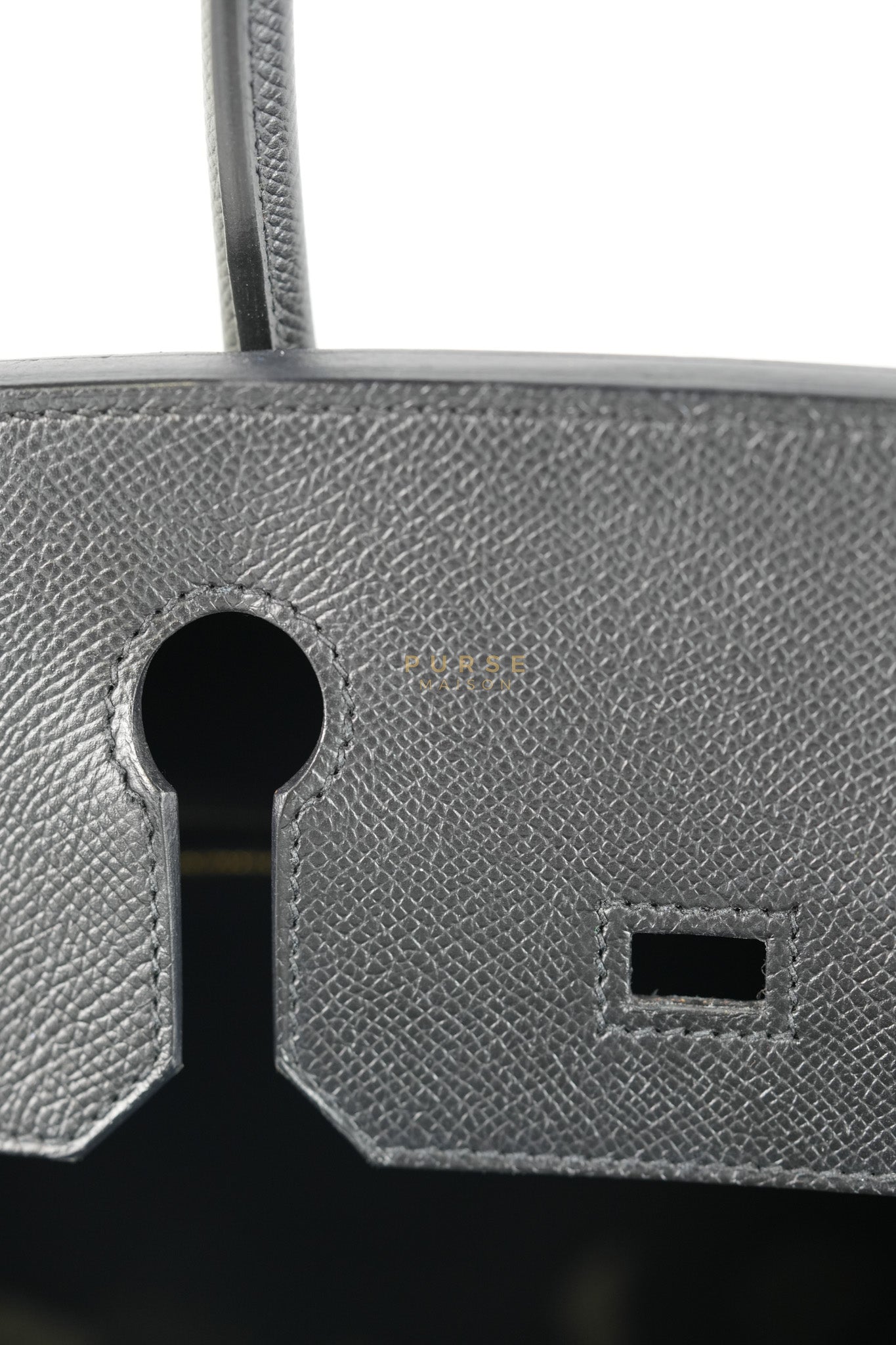 Birkin 30 in Black Epsom Leather and Gold Hardware Stamp A (2017) | Purse Maison Luxury Bags Shop