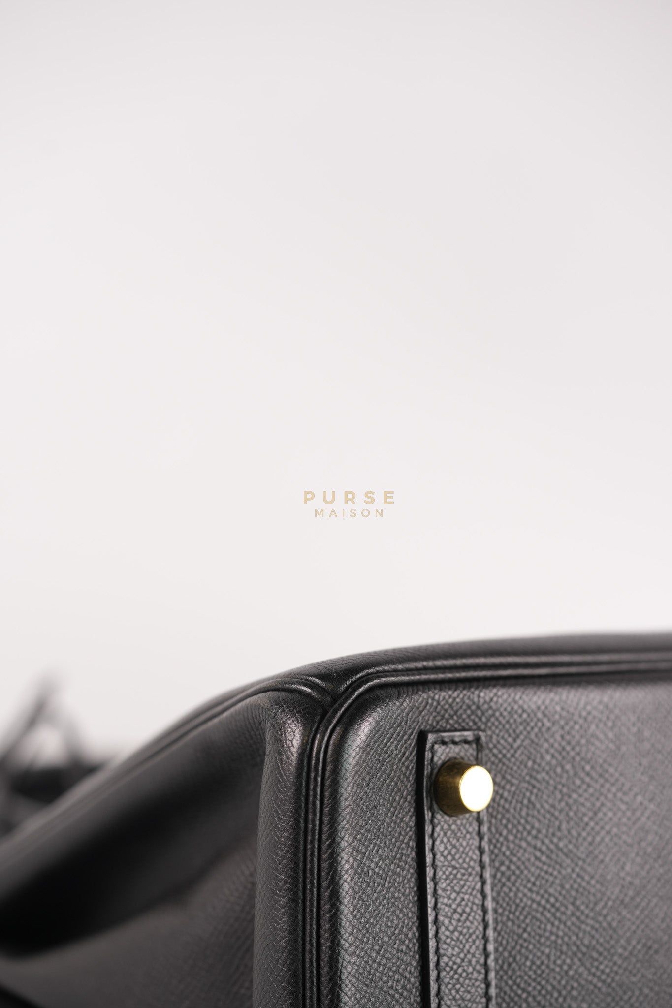 Birkin 30 in Black Epsom Leather and Gold Hardware Stamp A (2017) | Purse Maison Luxury Bags Shop