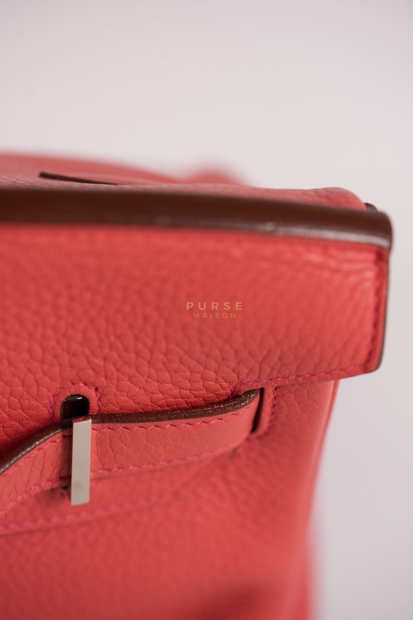 Birkin 30 in Bougainvillier Clemence Leather Palladium Hardware Stamp N Square (2010) | Purse Maison Luxury Bags Shop