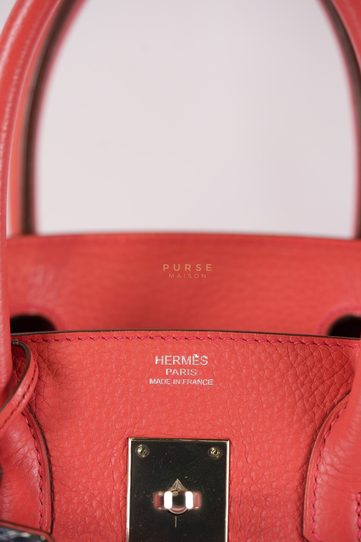 Birkin 30 in Bougainvillier Clemence Leather Palladium Hardware Stamp N Square (2010) | Purse Maison Luxury Bags Shop