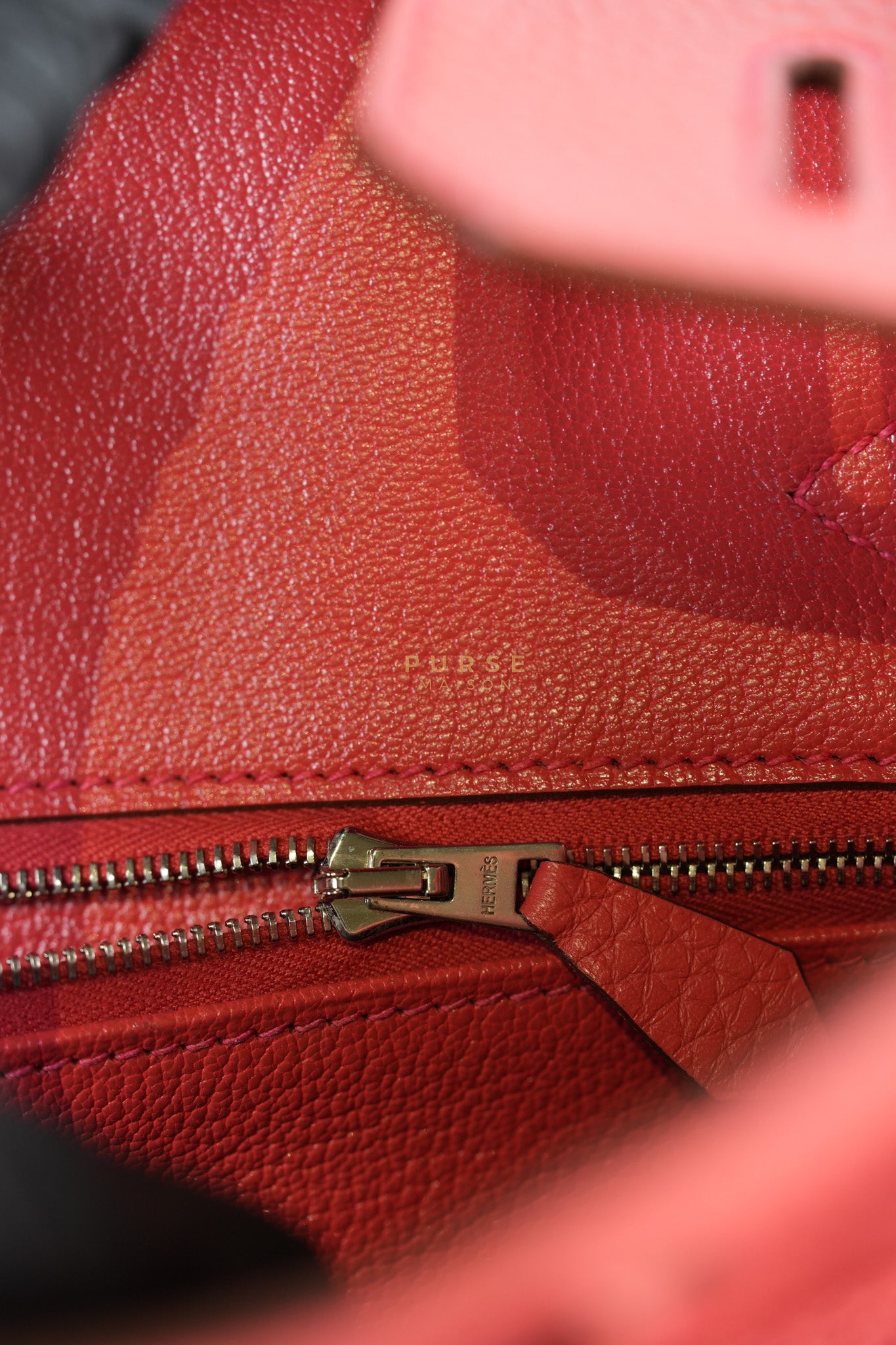 Birkin 30 in Bougainvillier Clemence Leather Palladium Hardware Stamp N Square (2010) | Purse Maison Luxury Bags Shop