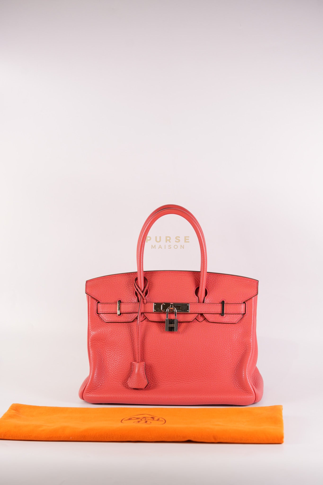 Birkin 30 in Bougainvillier Clemence Leather Palladium Hardware Stamp N Square (2010) | Purse Maison Luxury Bags Shop