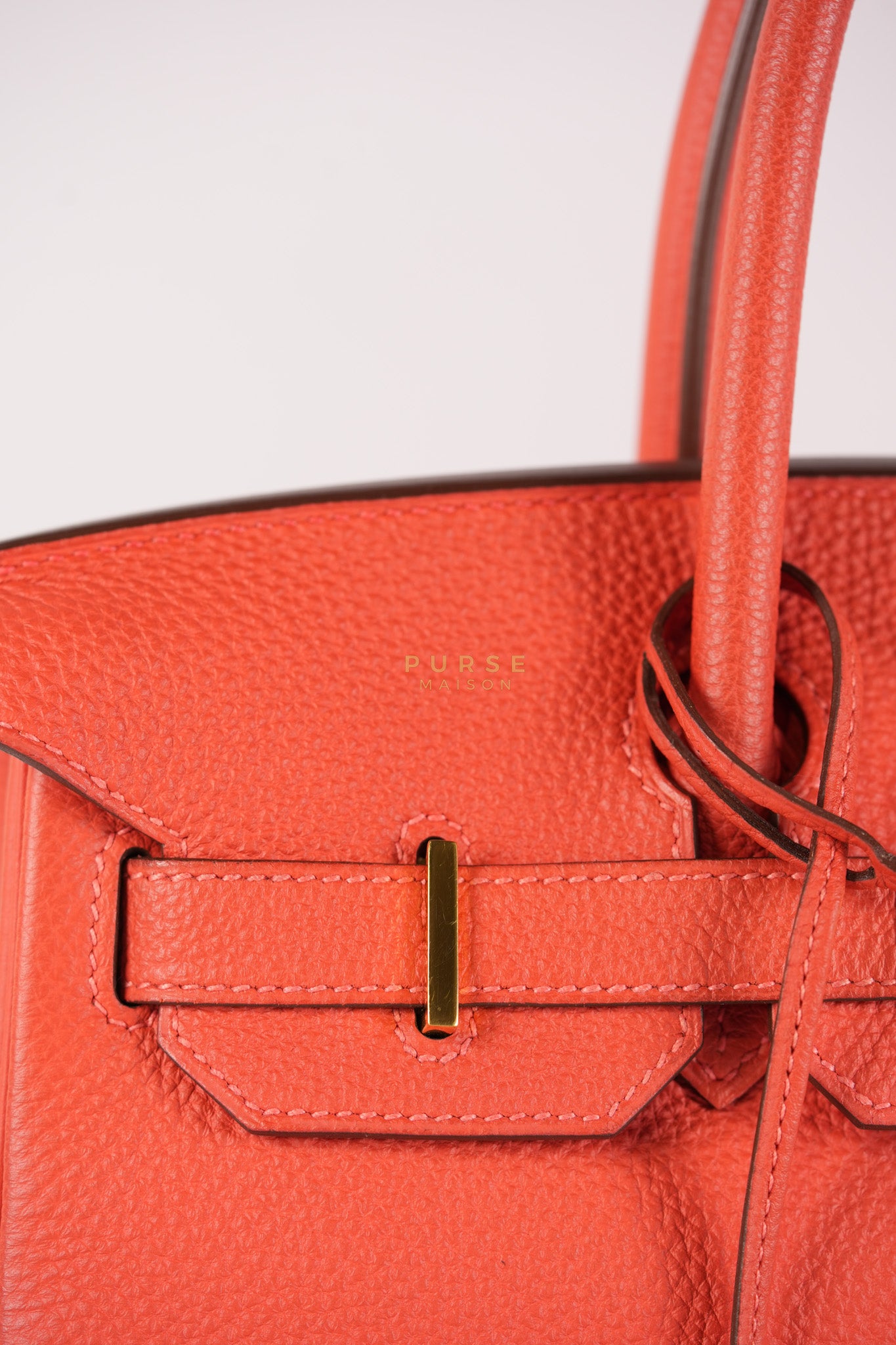 Birkin 30 in Rose Jaipur Togo Leather Gold Hardware Stamp R Square(2014) | Purse Maison Luxury Bags Shop