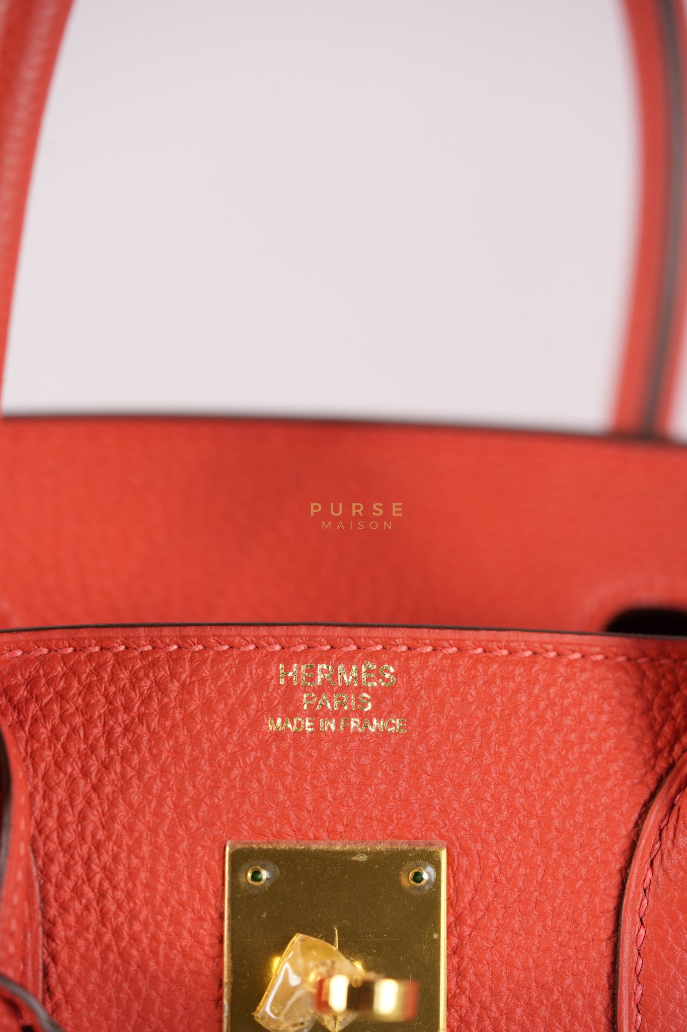 Birkin 30 in Rose Jaipur Togo Leather Gold Hardware Stamp R Square(2014) | Purse Maison Luxury Bags Shop