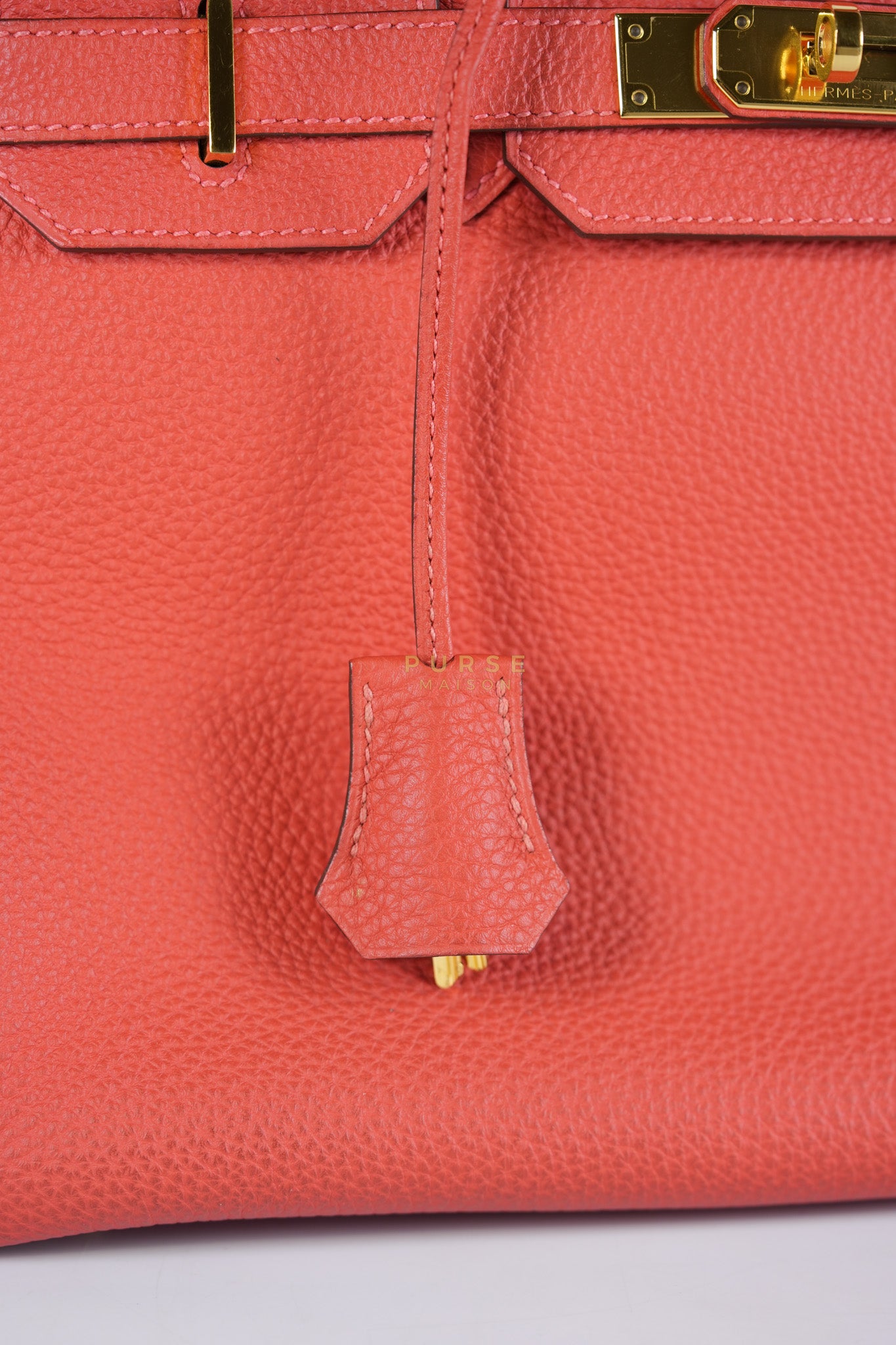 Birkin 30 in Rose Jaipur Togo Leather Gold Hardware Stamp R Square(2014) | Purse Maison Luxury Bags Shop