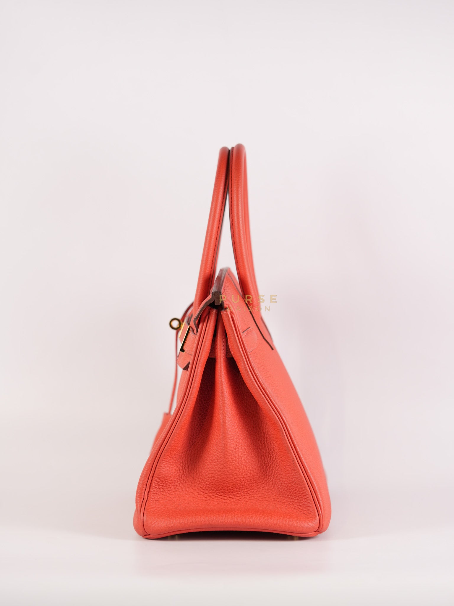 Birkin 30 in Rose Jaipur Togo Leather Gold Hardware Stamp R Square(2014) | Purse Maison Luxury Bags Shop