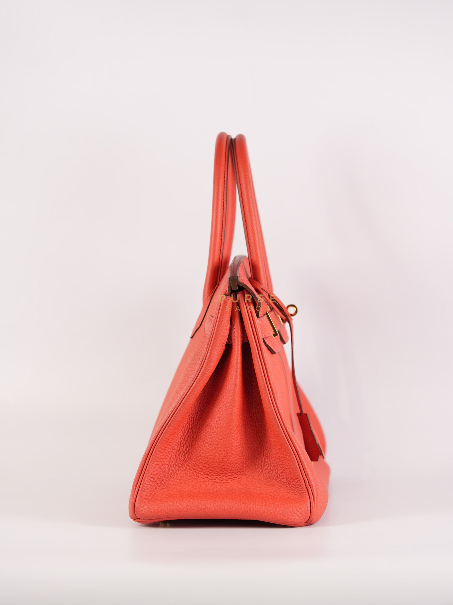 Birkin 30 in Rose Jaipur Togo Leather Gold Hardware Stamp R Square(2014) | Purse Maison Luxury Bags Shop