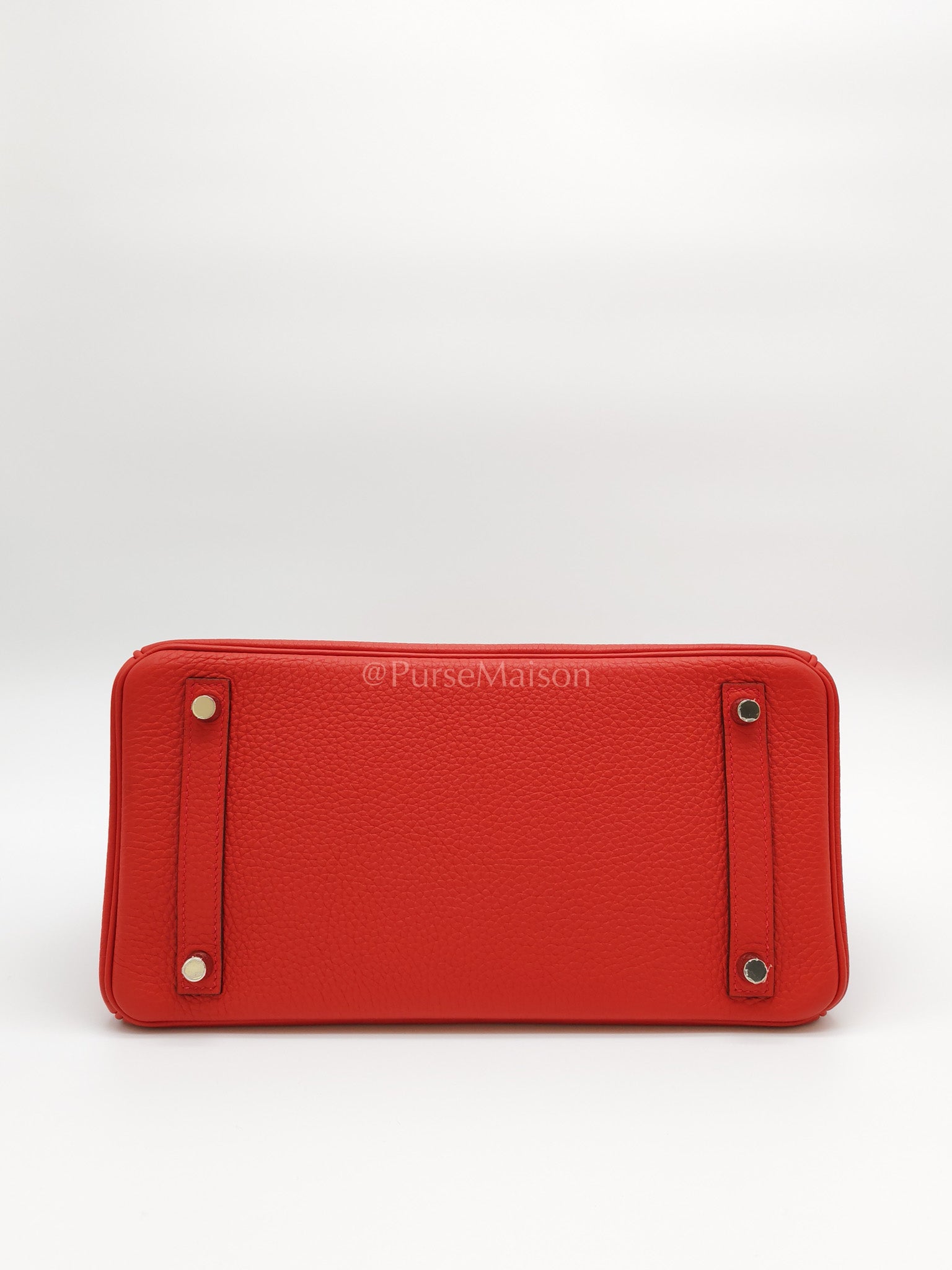 Birkin 30 in Rouge Pivoine Togo Leather Palladium Hardware Stamp A(2017) | Purse Maison Luxury Bags Shop