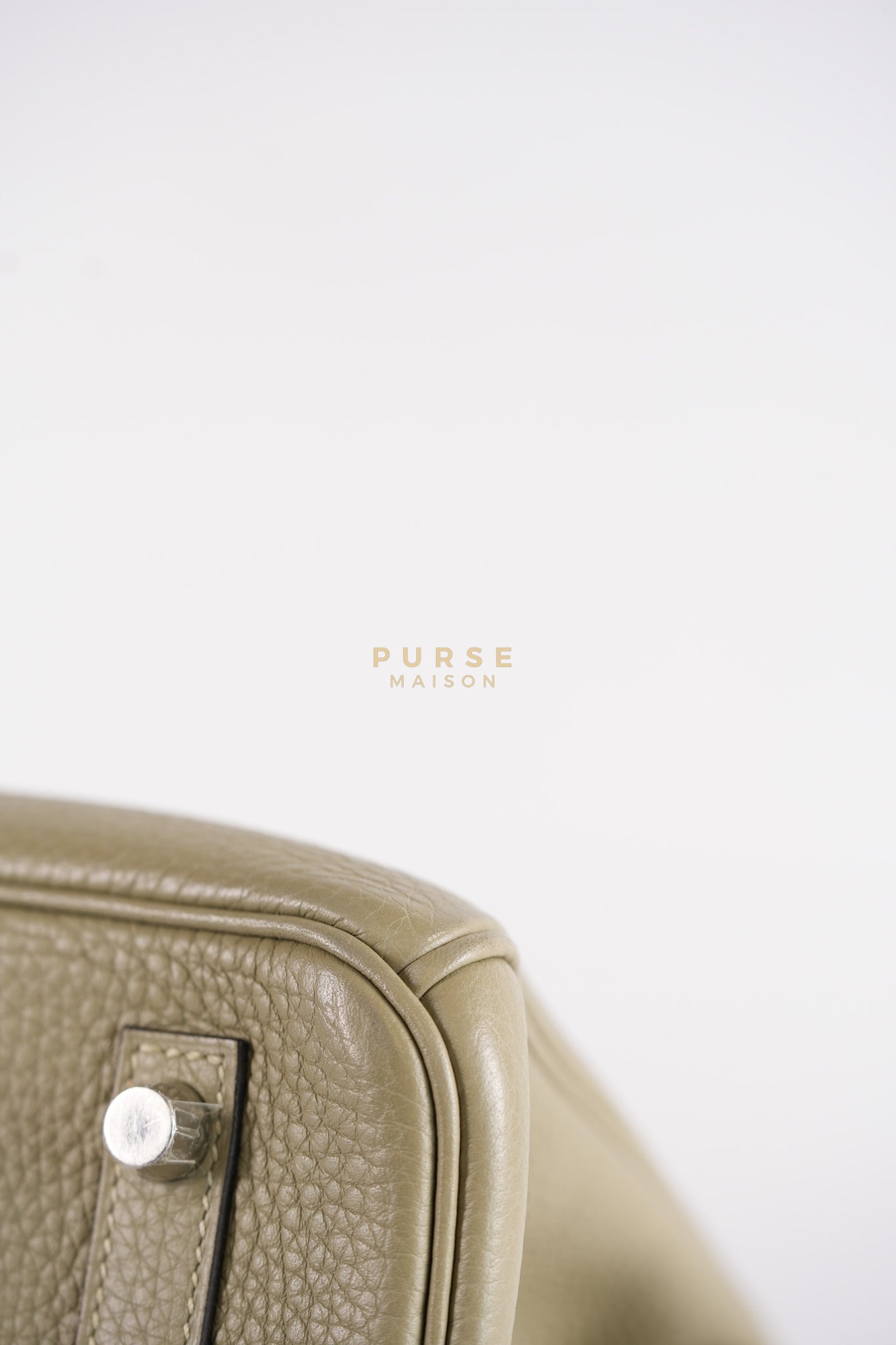 Birkin 30 in Sauge Togo Leather & Palladium Hardware Stamp A (2017) | Purse Maison Luxury Bags Shop