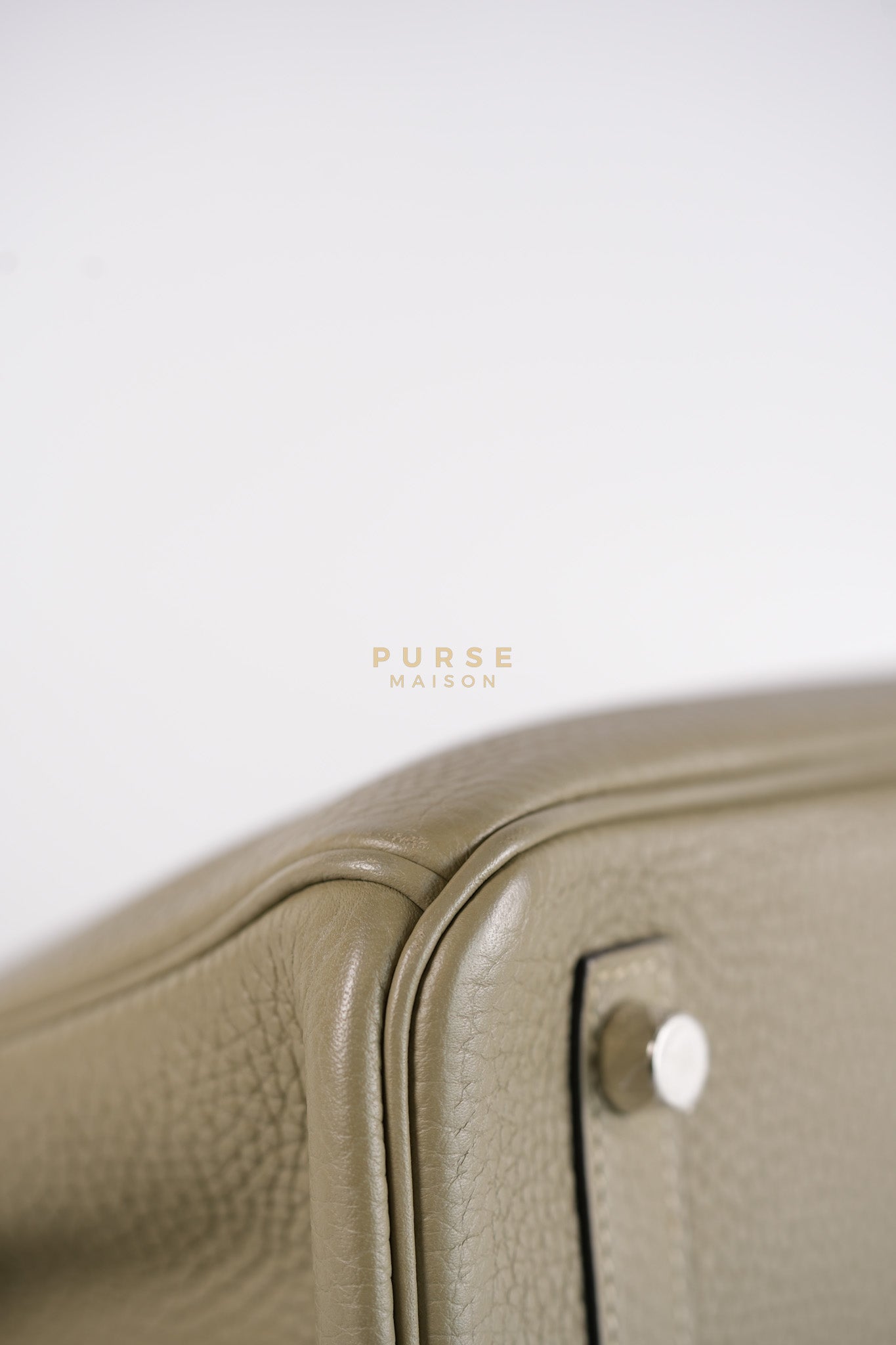 Birkin 30 in Sauge Togo Leather & Palladium Hardware Stamp A (2017) | Purse Maison Luxury Bags Shop