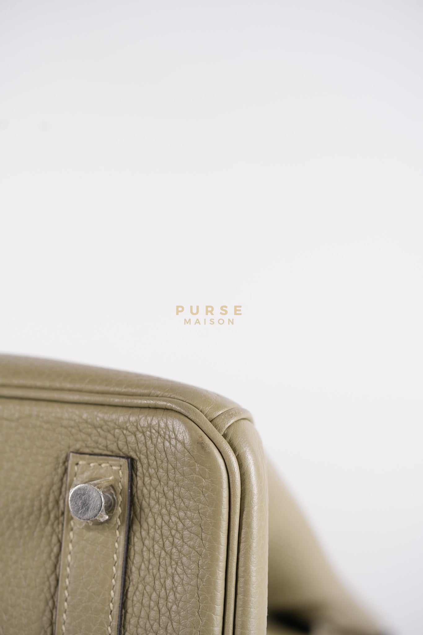 Birkin 30 in Sauge Togo Leather & Palladium Hardware Stamp A (2017) | Purse Maison Luxury Bags Shop