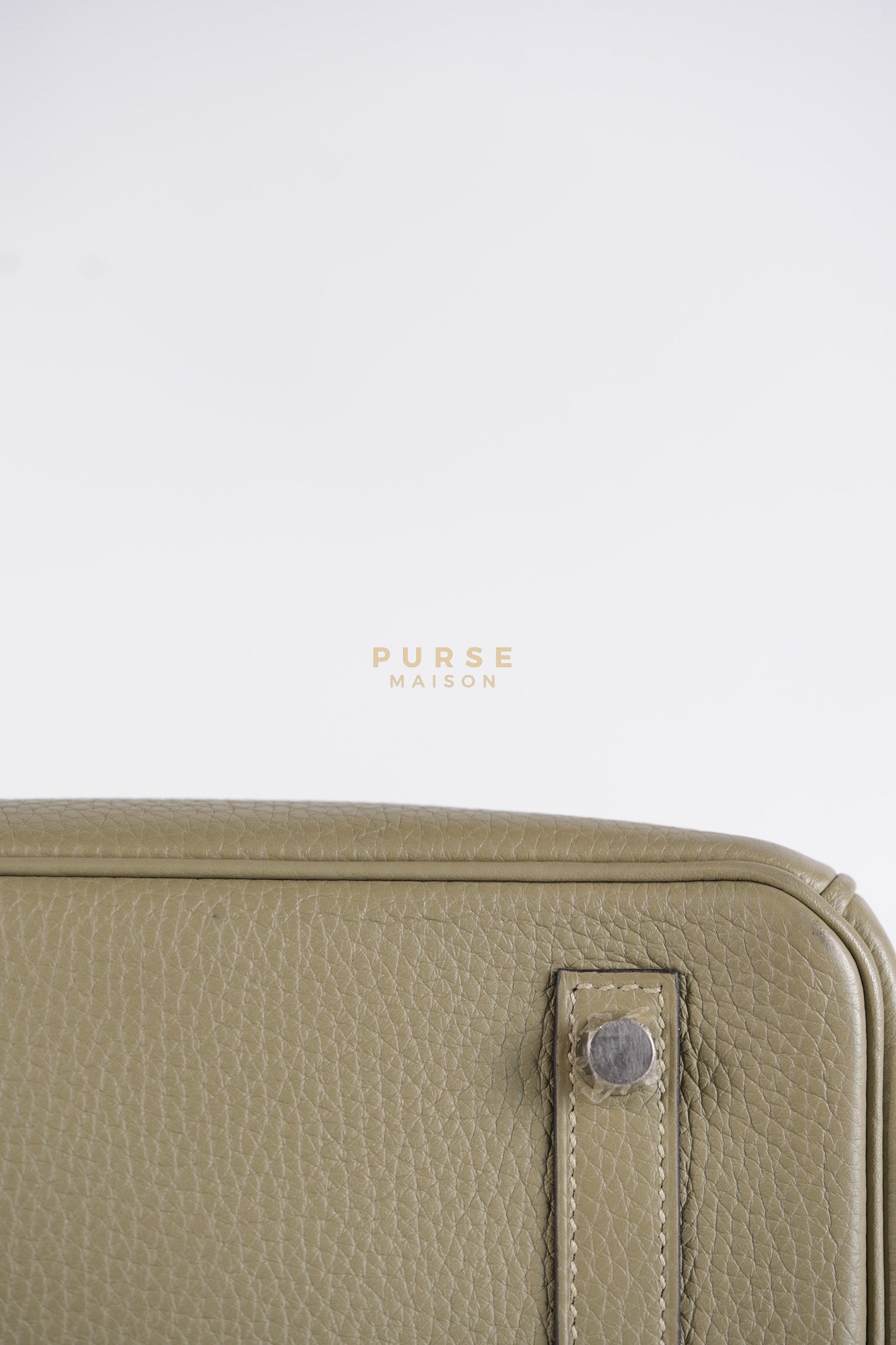 Birkin 30 in Sauge Togo Leather & Palladium Hardware Stamp A (2017) | Purse Maison Luxury Bags Shop