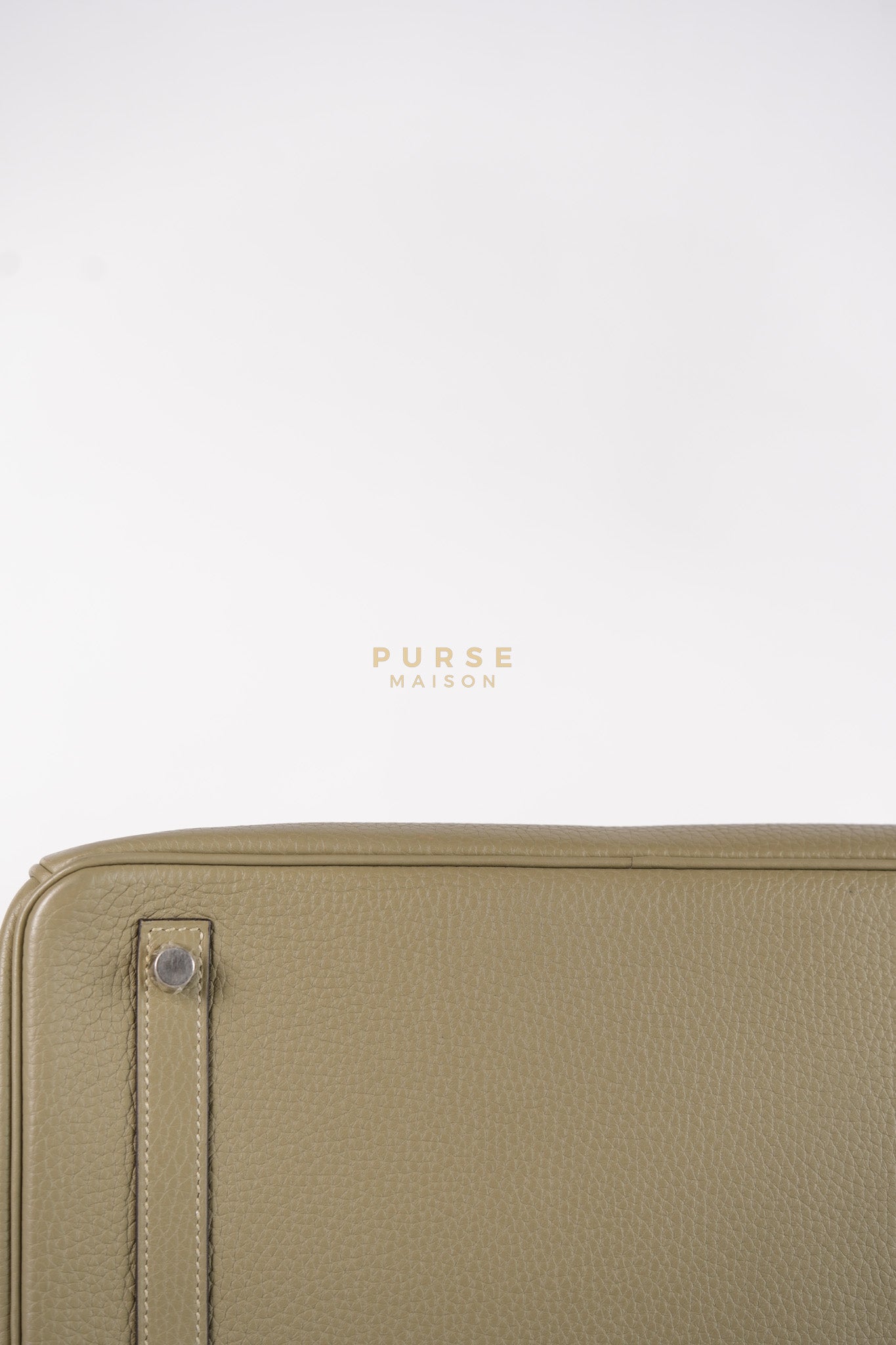 Birkin 30 in Sauge Togo Leather & Palladium Hardware Stamp A (2017) | Purse Maison Luxury Bags Shop