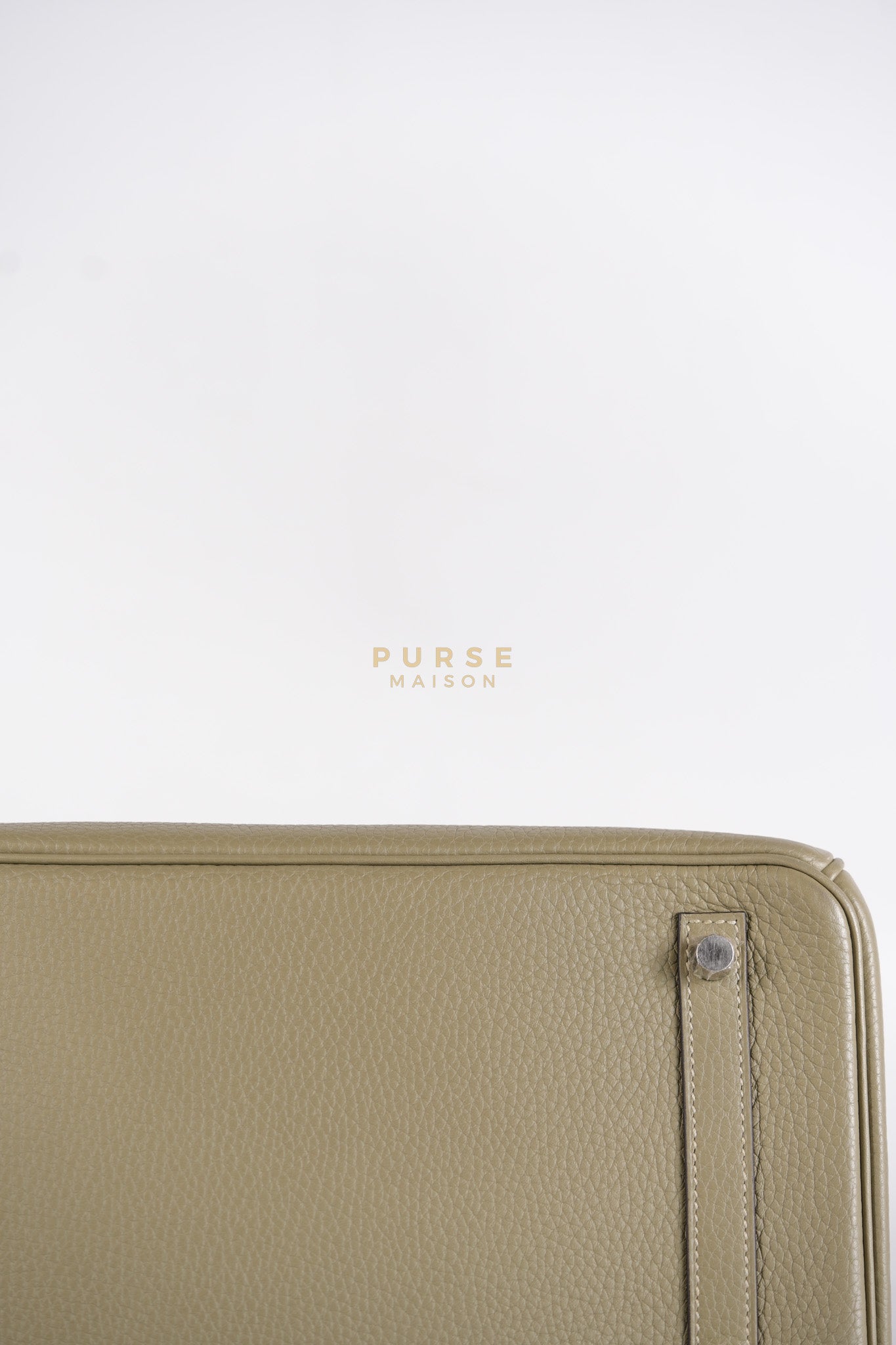 Birkin 30 in Sauge Togo Leather & Palladium Hardware Stamp A (2017) | Purse Maison Luxury Bags Shop