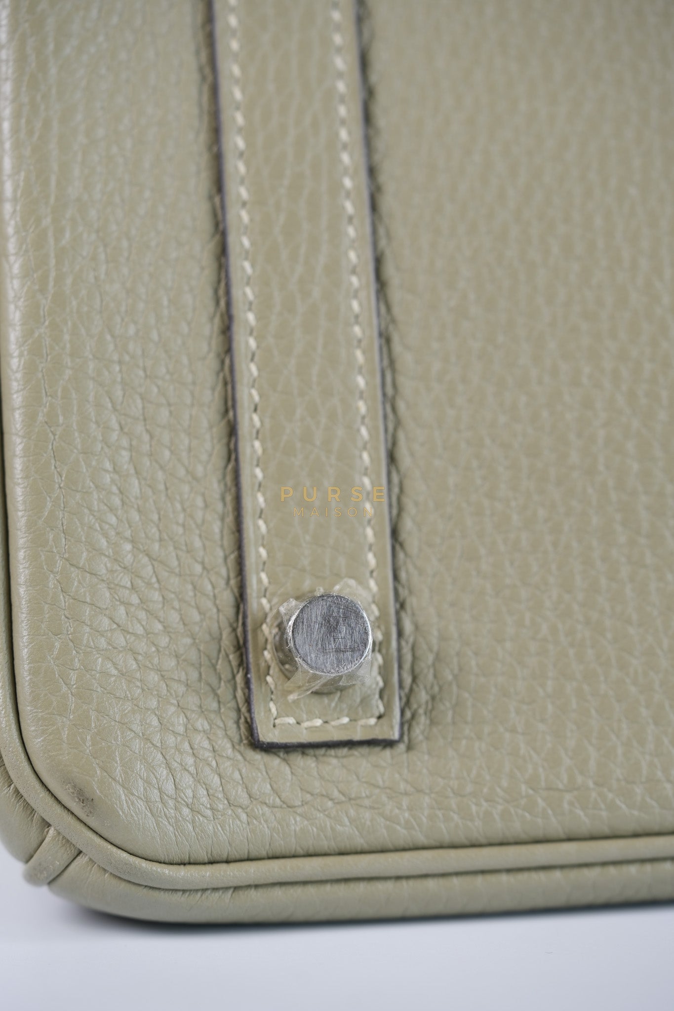 Birkin 30 in Sauge Togo Leather & Palladium Hardware Stamp A (2017) | Purse Maison Luxury Bags Shop