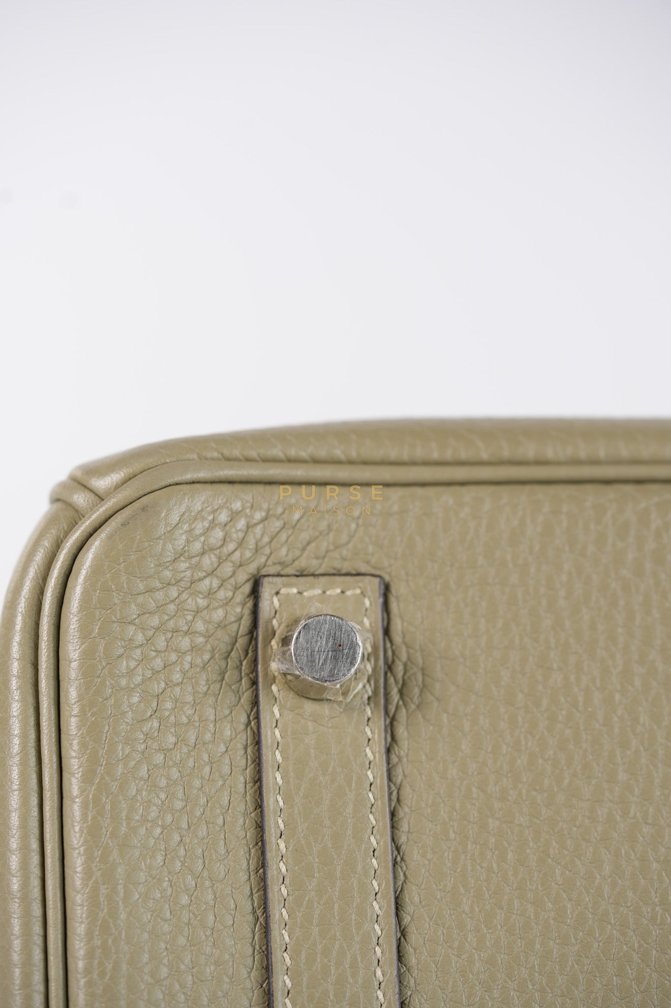 Birkin 30 in Sauge Togo Leather & Palladium Hardware Stamp A (2017) | Purse Maison Luxury Bags Shop