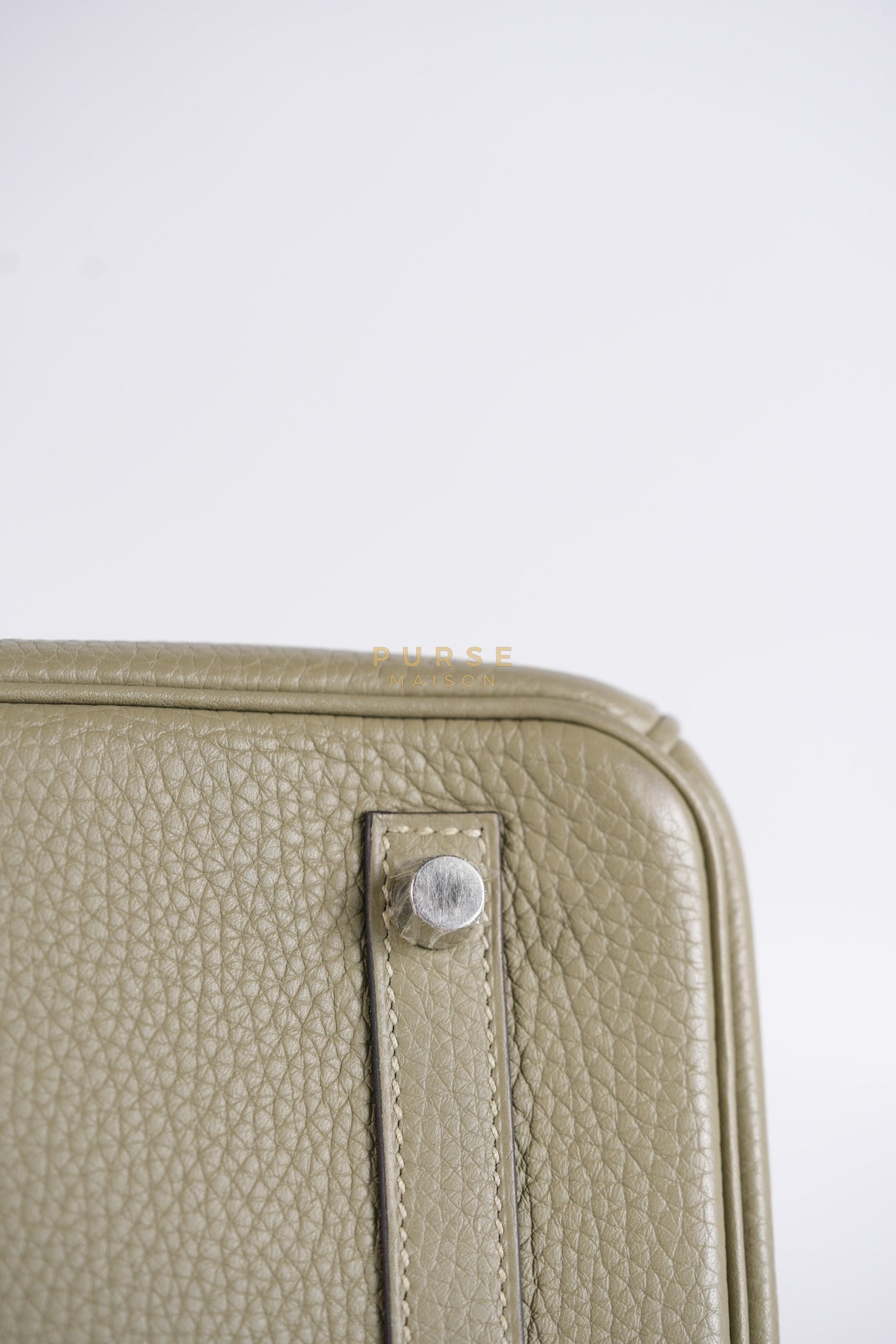 Birkin 30 in Sauge Togo Leather & Palladium Hardware Stamp A (2017) | Purse Maison Luxury Bags Shop