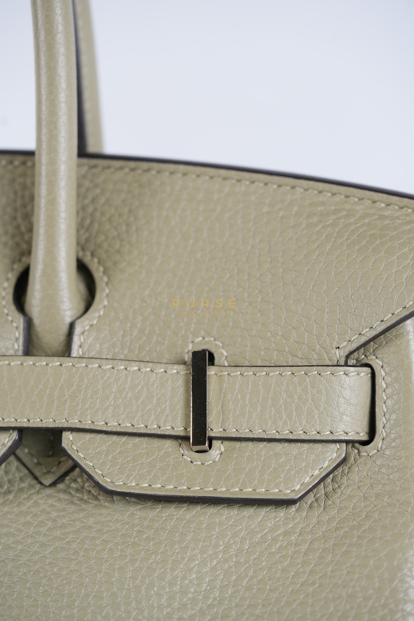 Birkin 30 in Sauge Togo Leather & Palladium Hardware Stamp A (2017) | Purse Maison Luxury Bags Shop